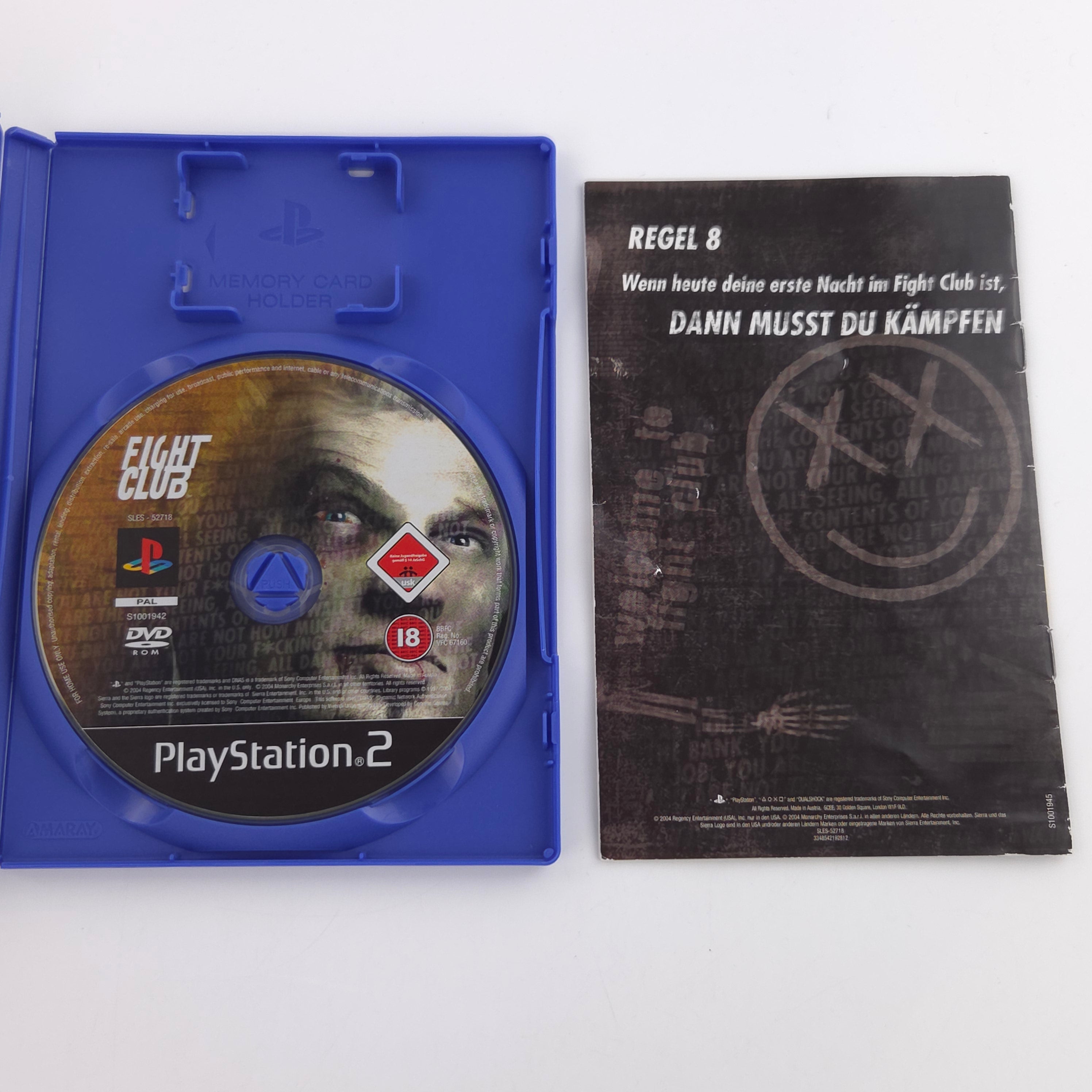 Playstation 2 Spiel Fight Club PS2 CD CAPCOM PAL USK18
