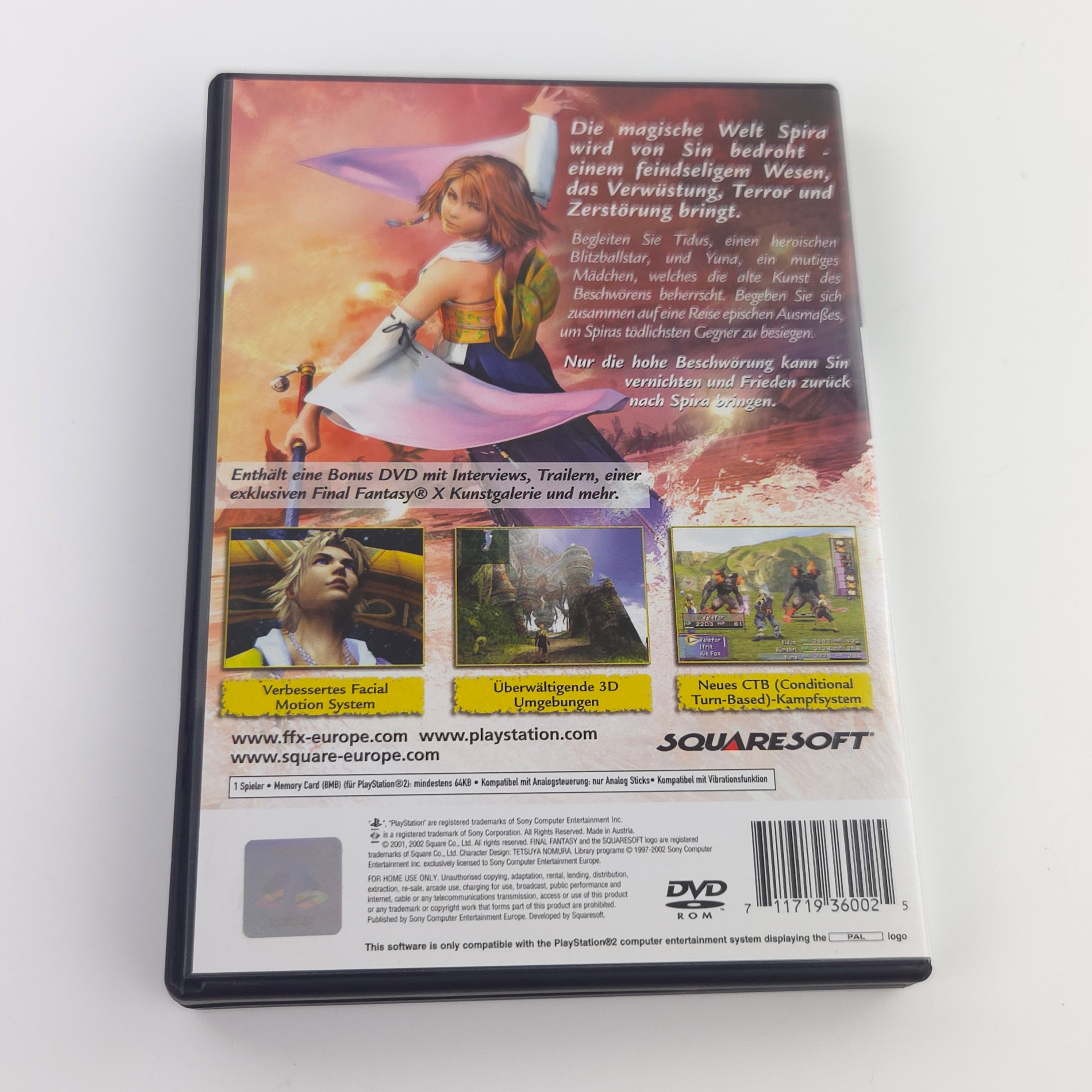 Playstation 2 Spiel – Final Fantasy X OVP PAL RPG