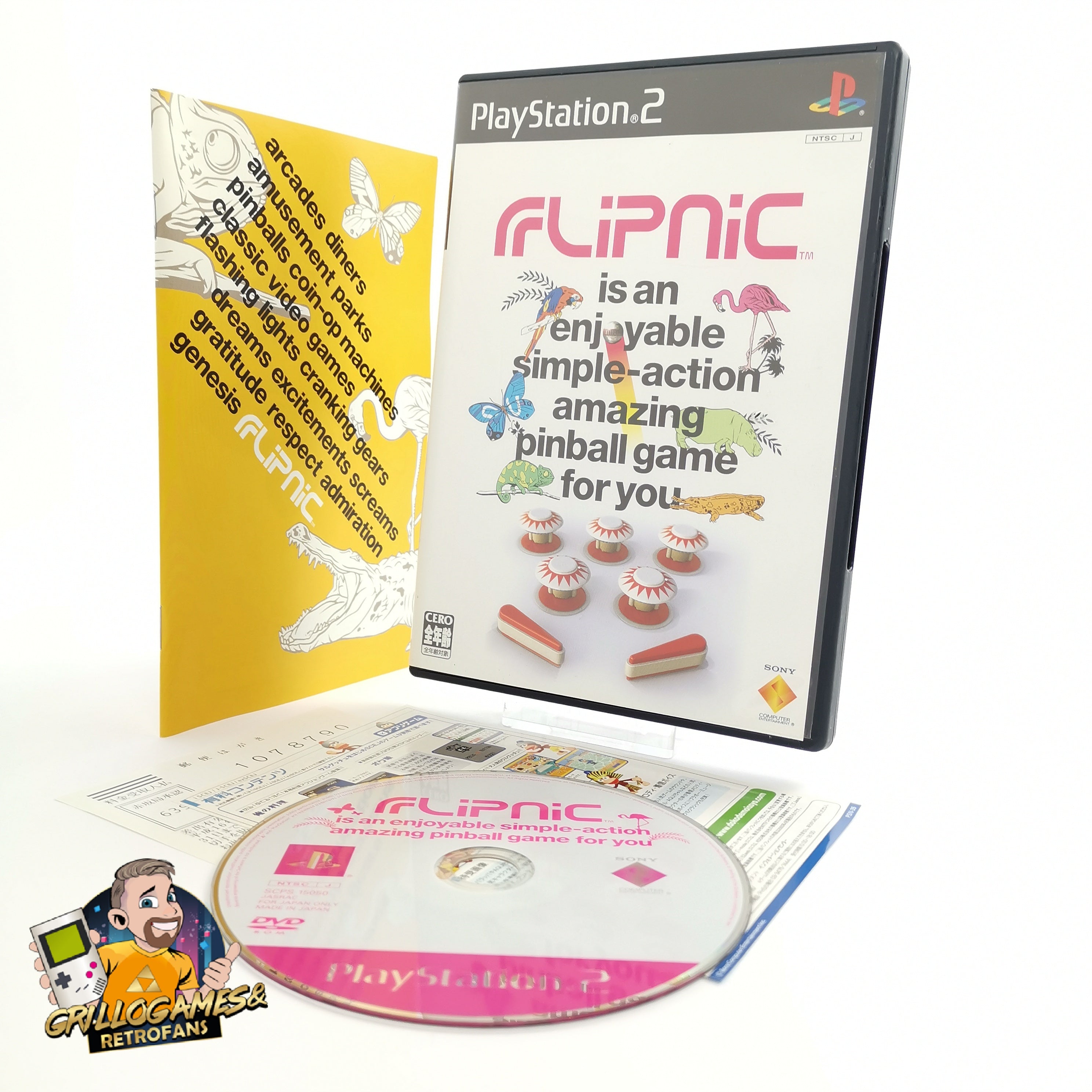 Sony Playstation 2 Spiel – Flipnic OVP NTSC-J Japan
