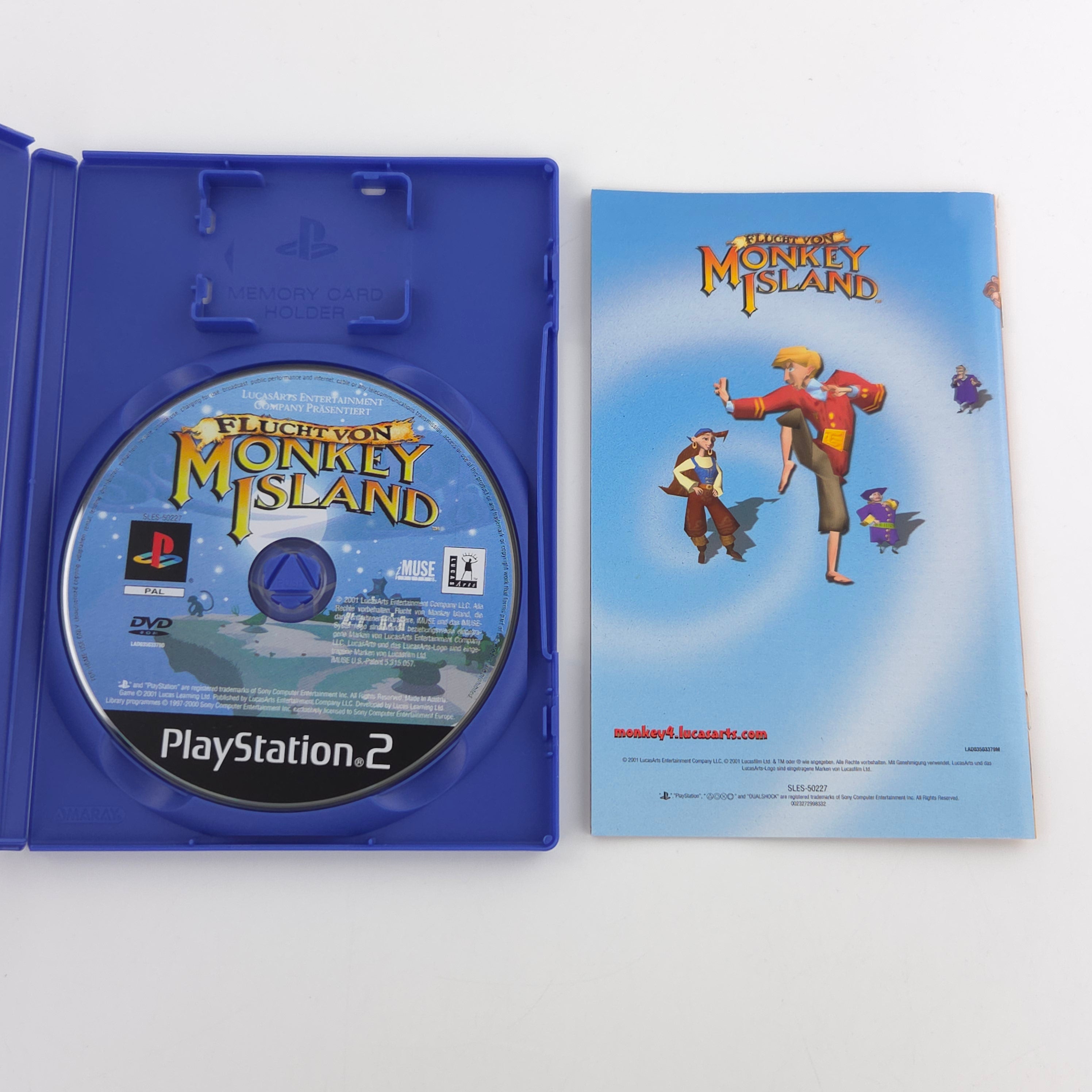 Playstation 2 Spiel Flucht von Monkey Island PS2 PAL DE
