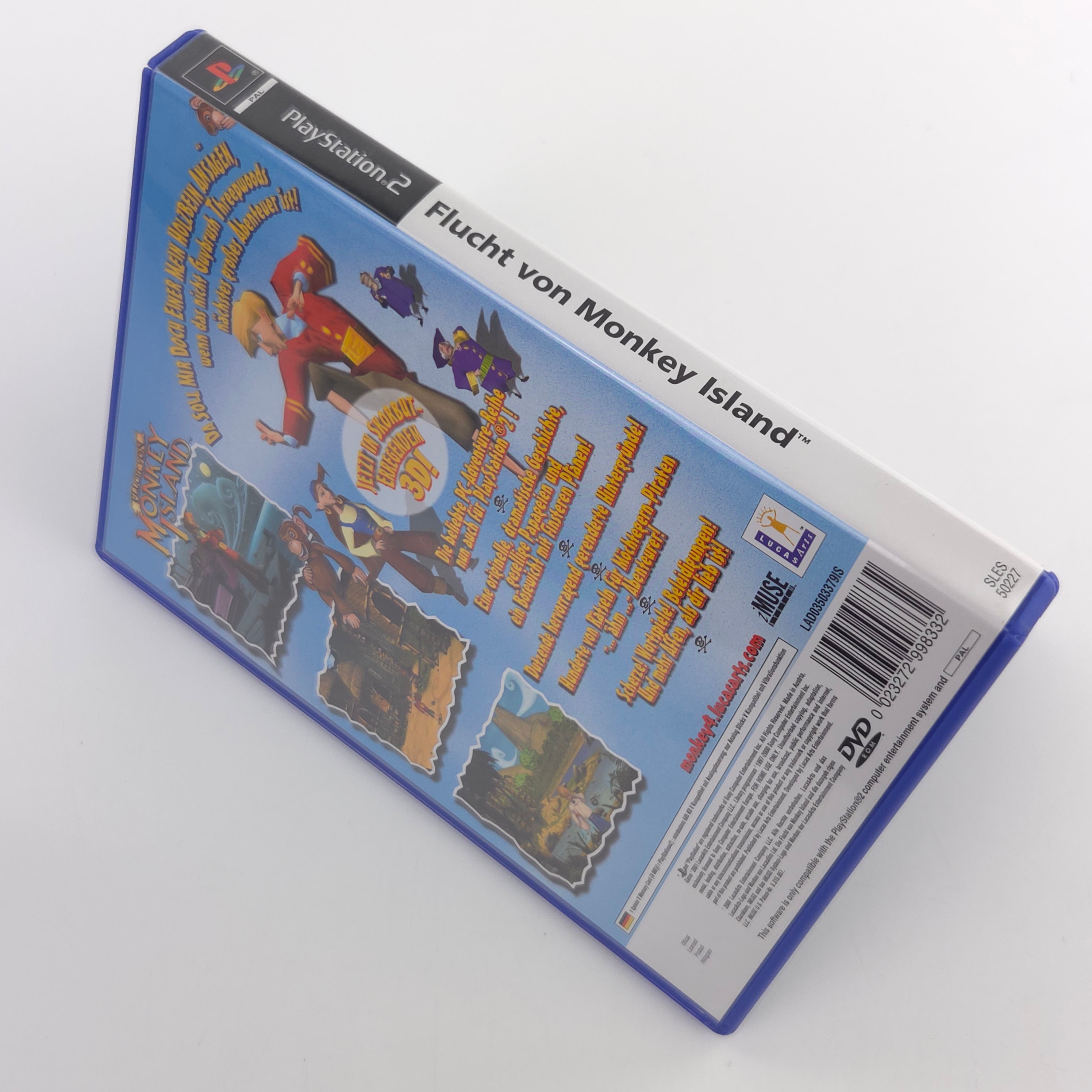 Playstation 2 Spiel Flucht von Monkey Island PS2 PAL DE