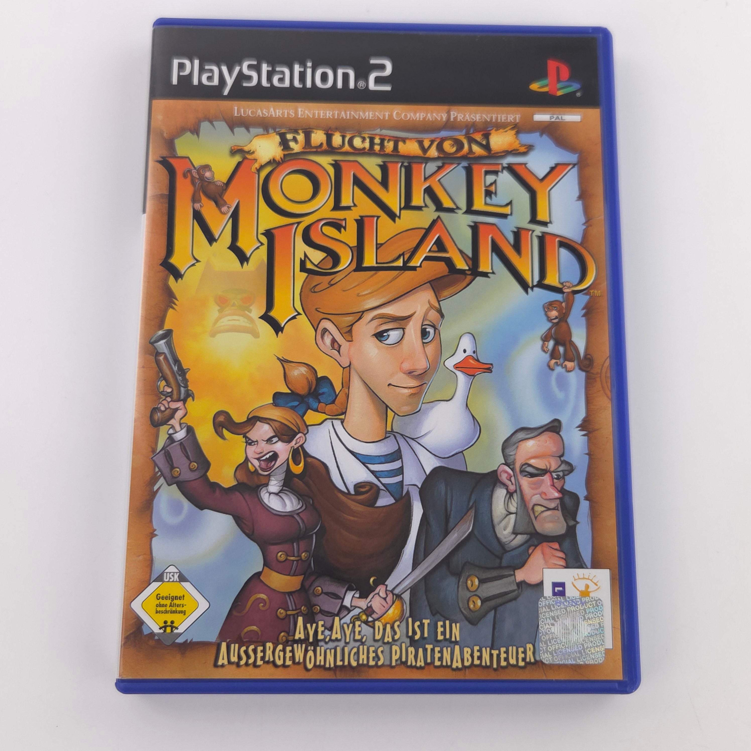 Playstation 2 Spiel Flucht von Monkey Island PS2 PAL DE