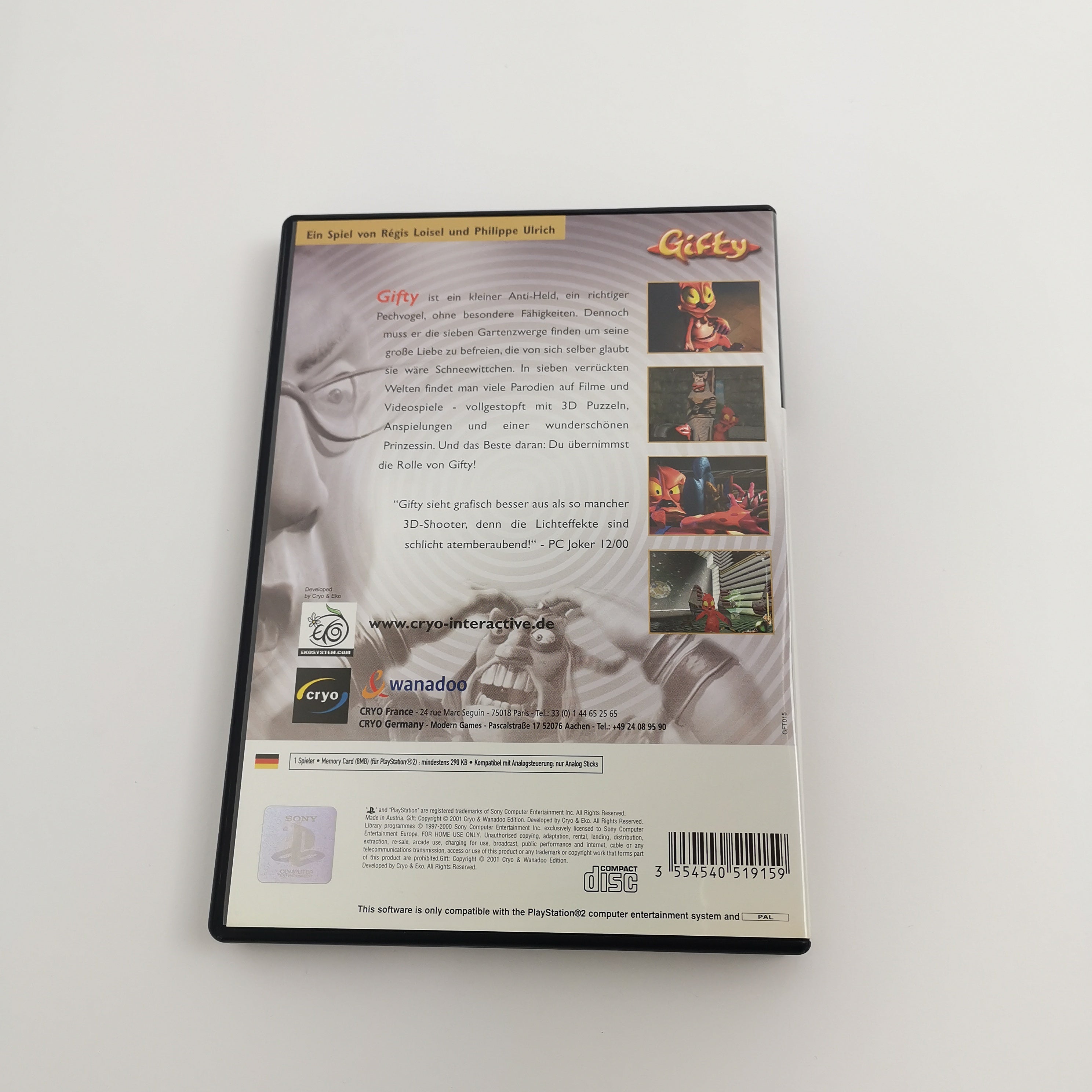 Playstation 2 Spiel – Gifty PS2 OVP PAL äußerst geringe Gebrauchsspuren