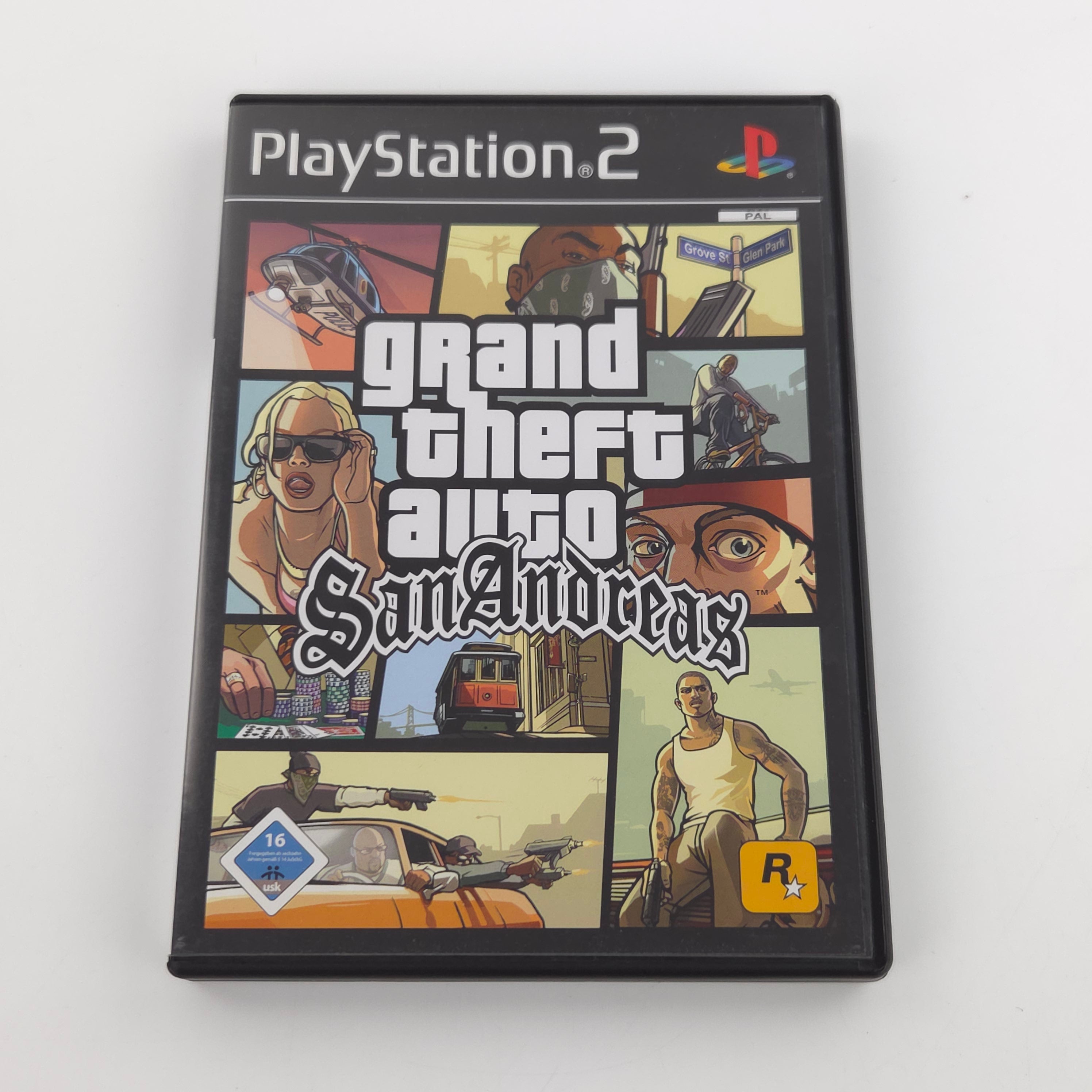 PS2 Spiel GTA San Andreas Grand Theft Auto OVP PAL DE