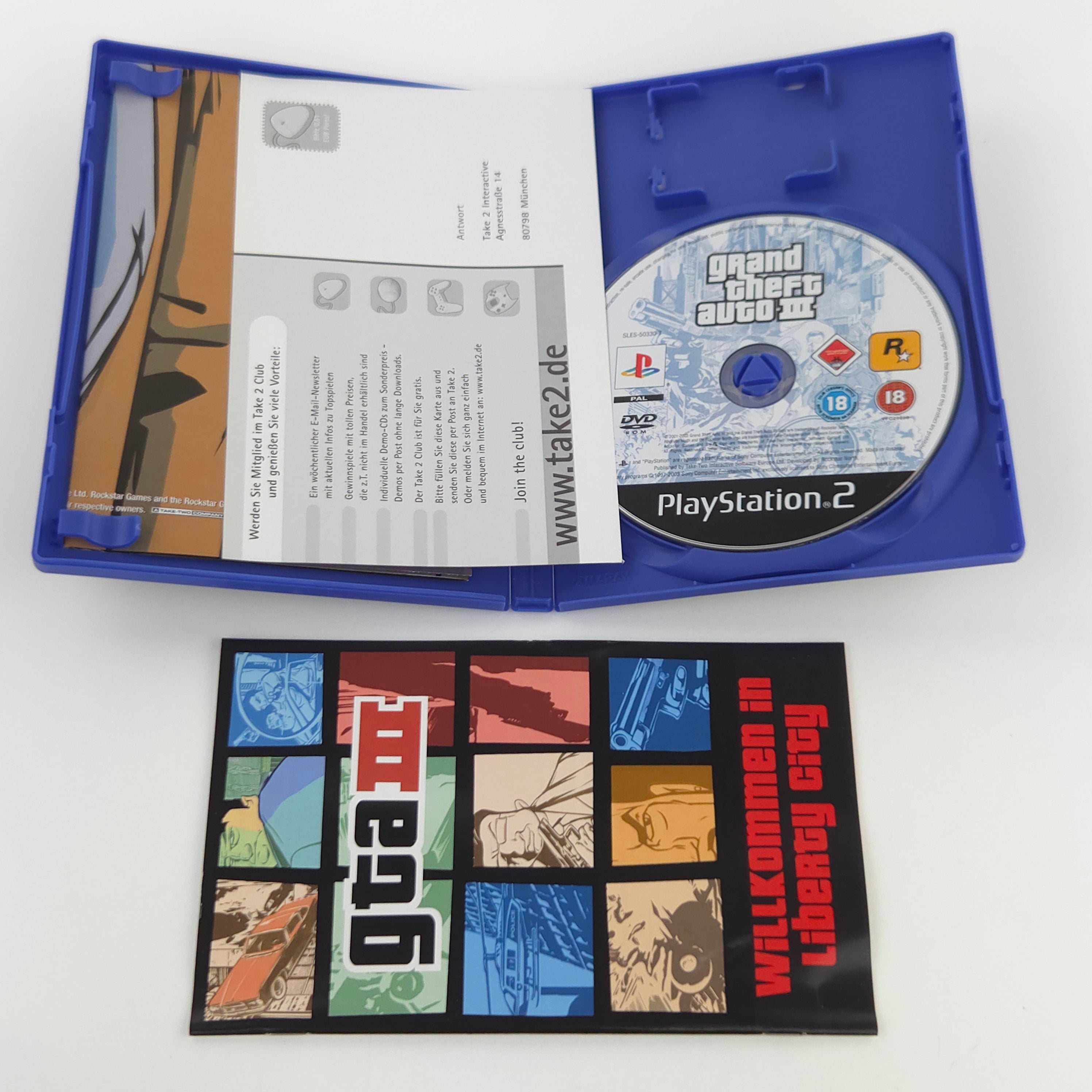 Playstation 2 Spiel GTA Rockstar Doppelpack PS2 OVP