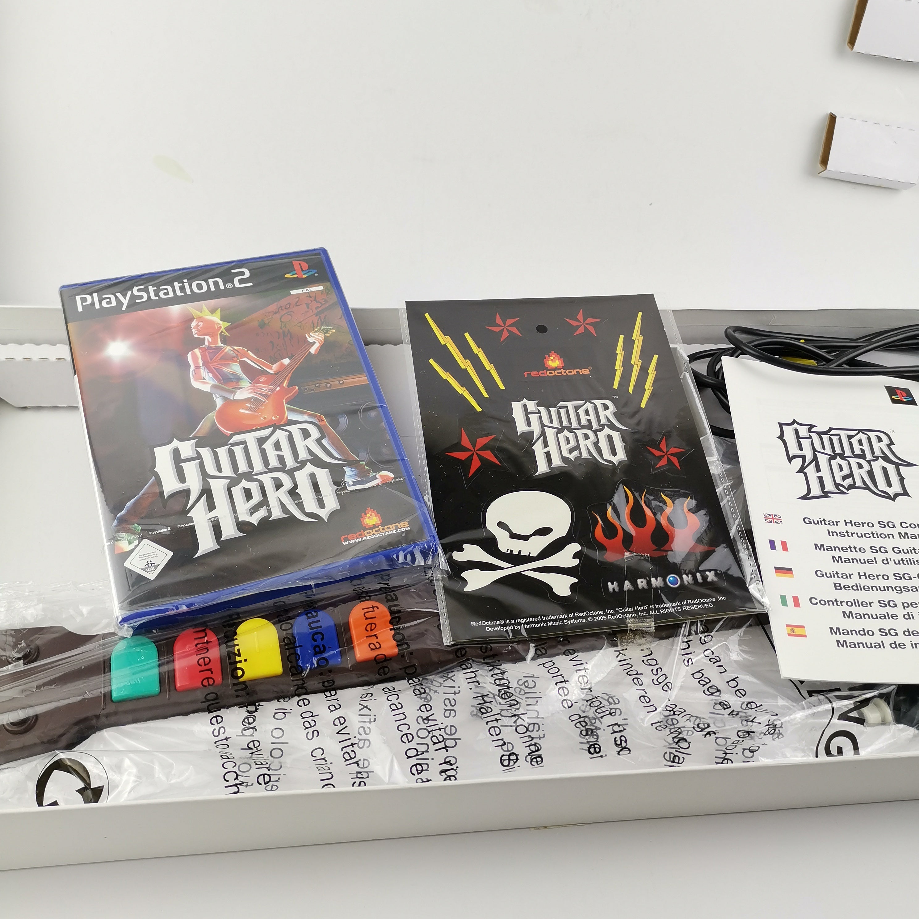 Playstation 2 Spiel – Guitar Hero mit Gitarre (OVP PAL)