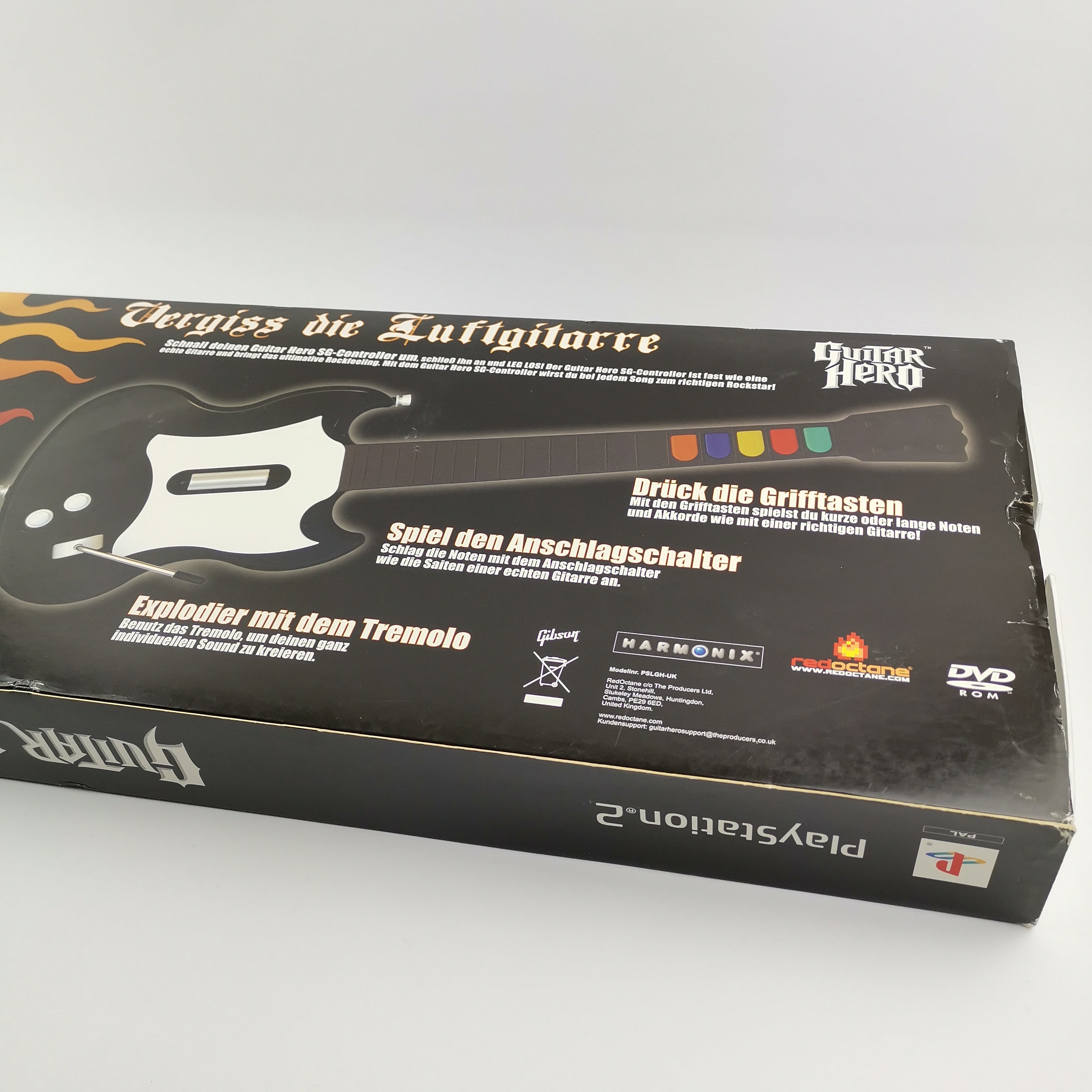 Playstation 2 Spiel – Guitar Hero mit Gitarre (OVP PAL)