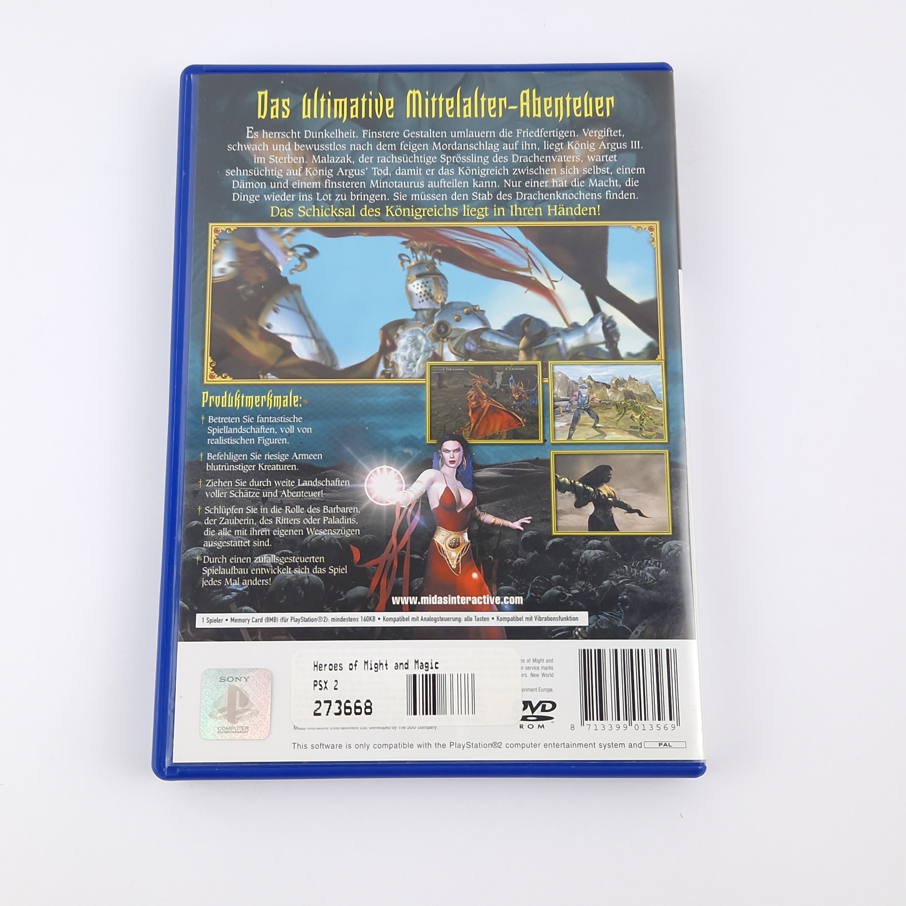 Playstation 2 Spiel – Heroes of Might and Magic OVP PAL