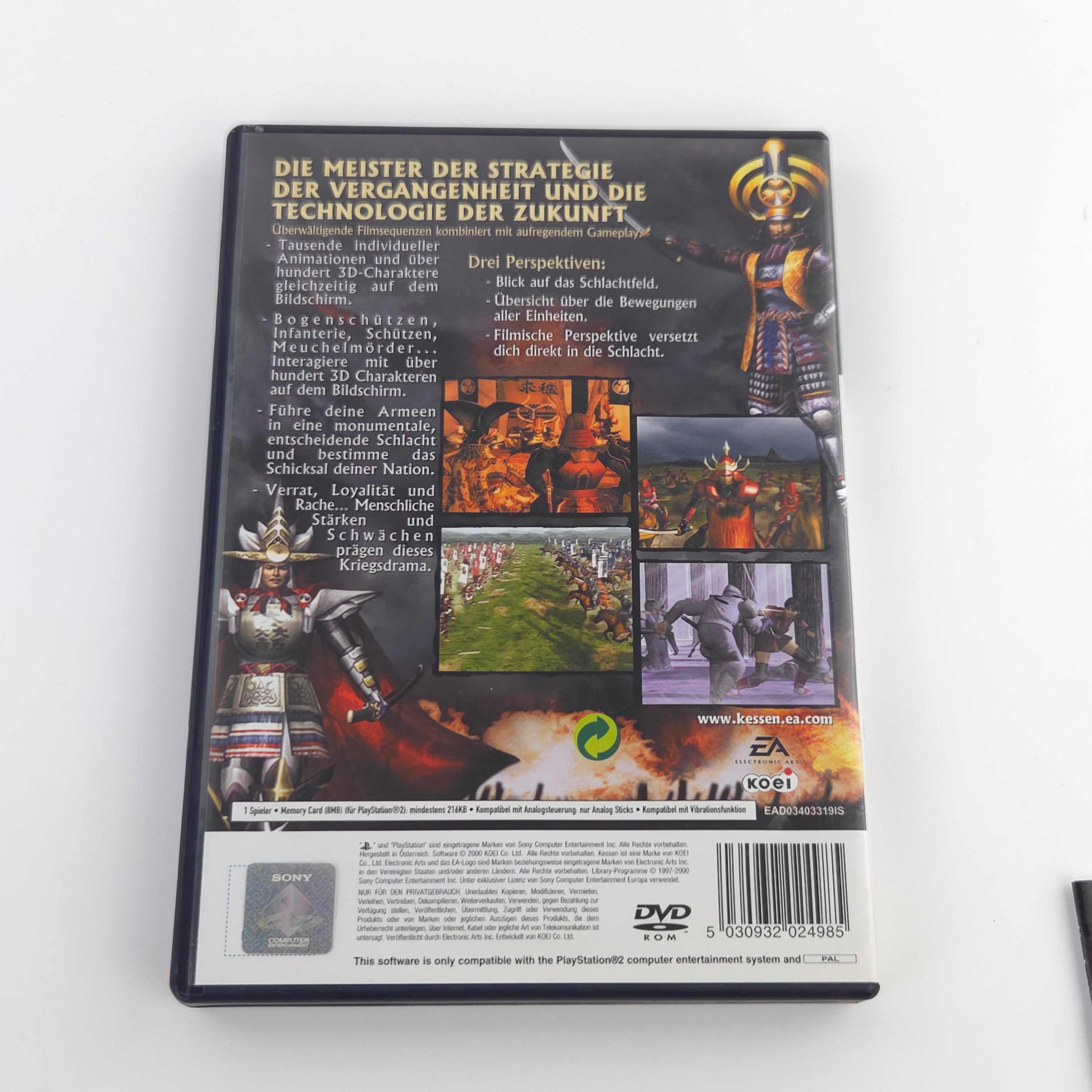 Playstation 2 Spiel – Kessen (PS2 OVP PAL gut)