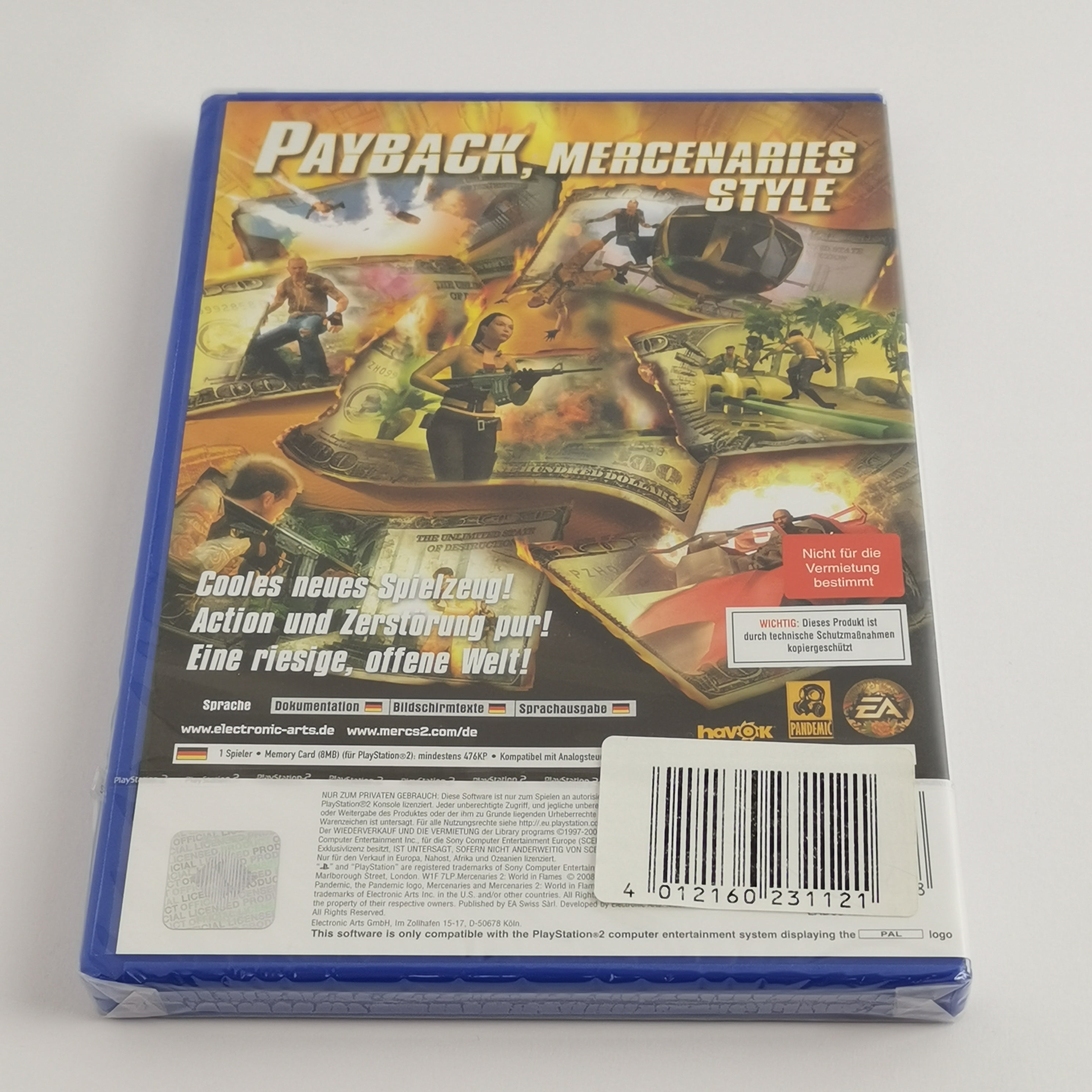 Sony Playstation 2 Spiel – Mercenaries 2 World in Flames NEU