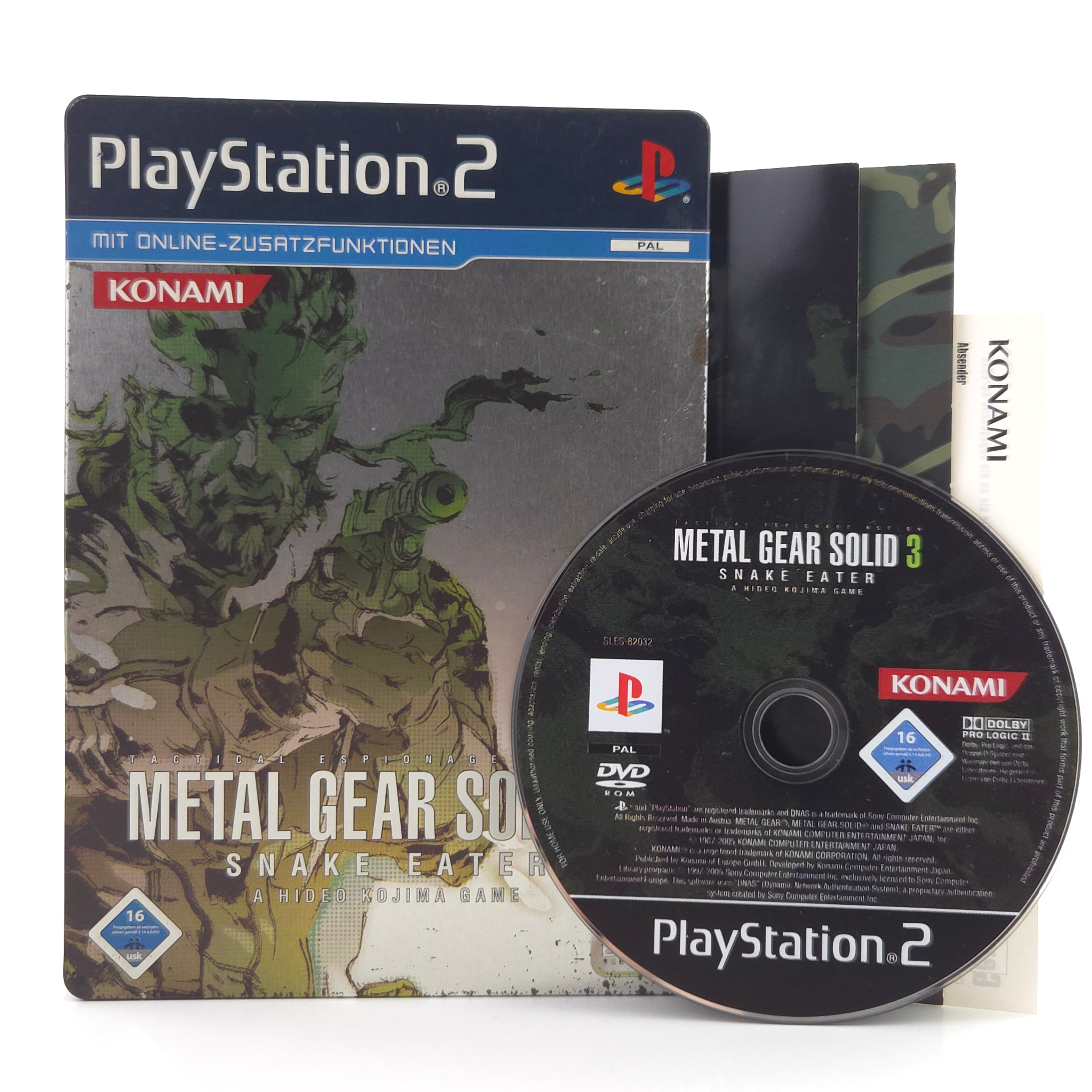 Playstation 2 Spiel – Metal Gear Solid 3 Snake Eater OVP