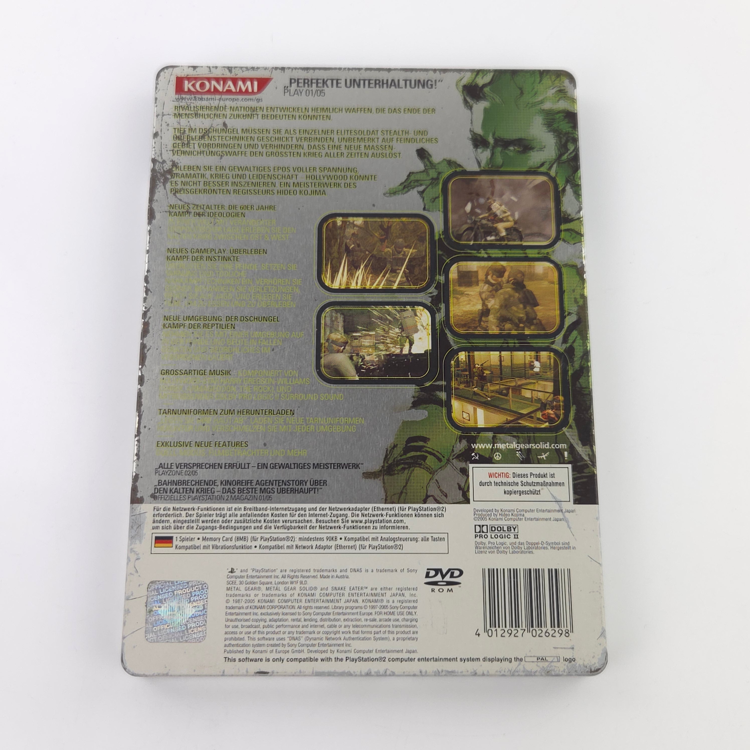 Playstation 2 Spiel – Metal Gear Solid 3 Snake Eater OVP