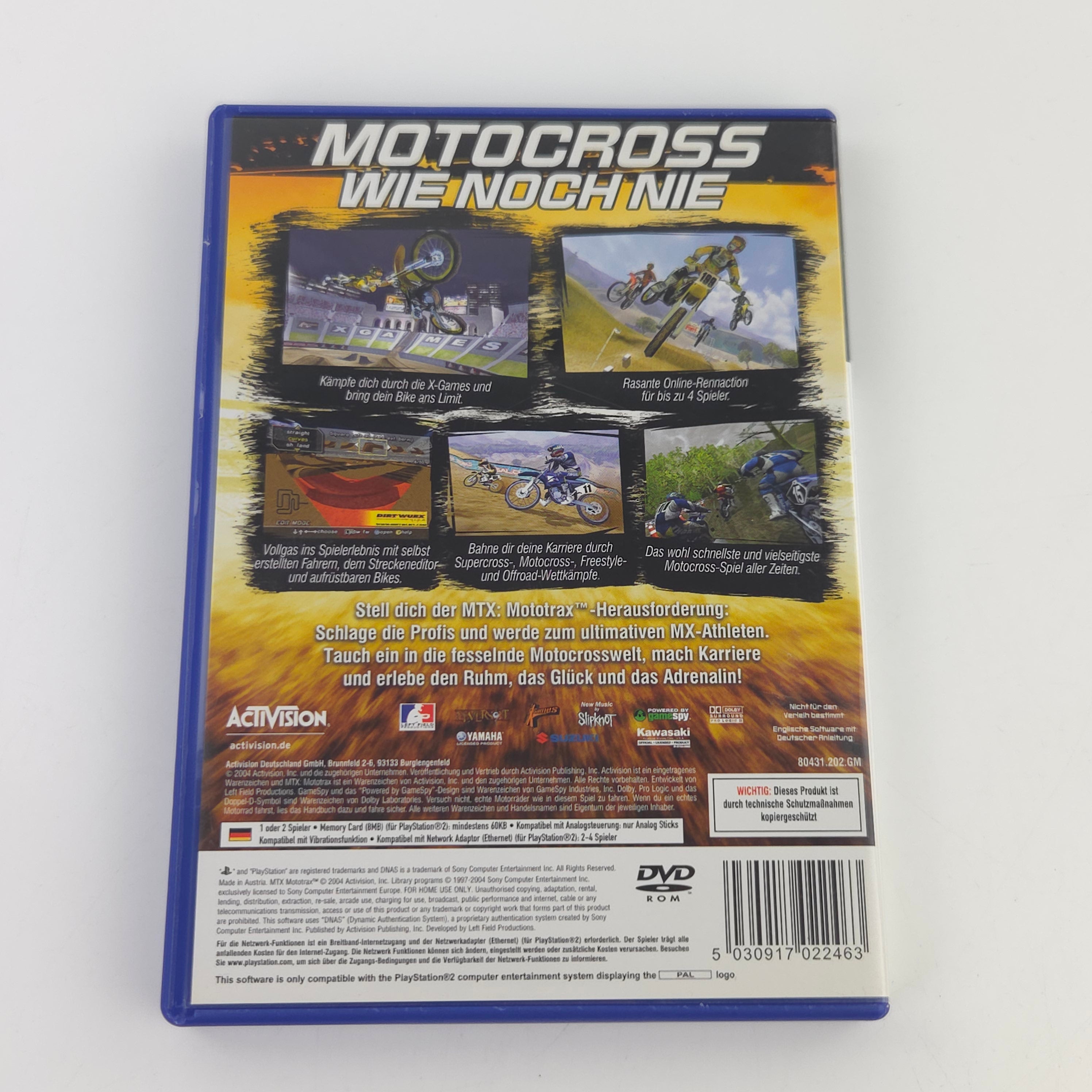 Sony Playstation 2 Spiel: MTX Mototrax - CD Anleitung OVP (PAL DE)