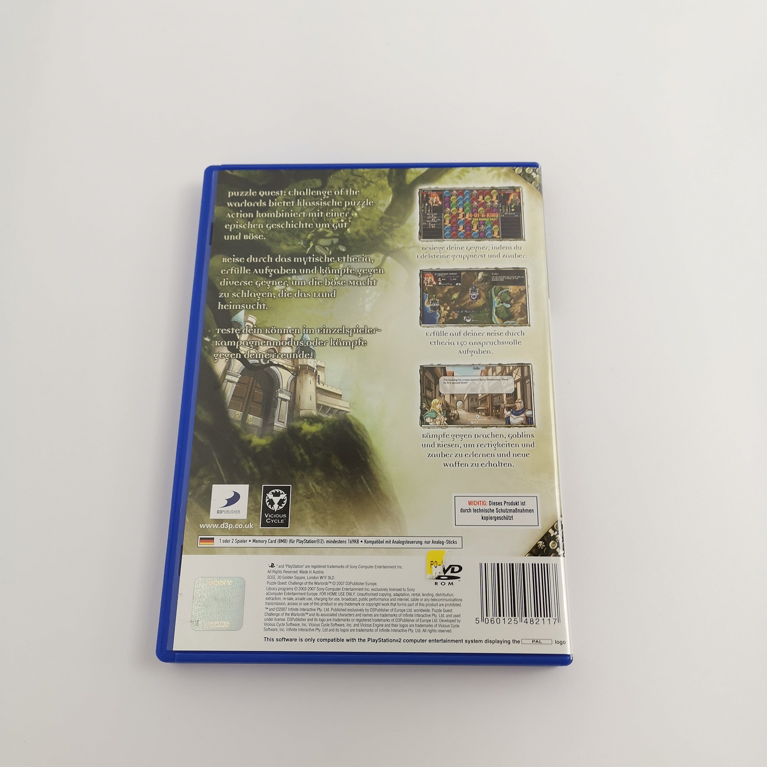 Playstation 2 Spiel – Puzzle Quest PS2 OVP PAL