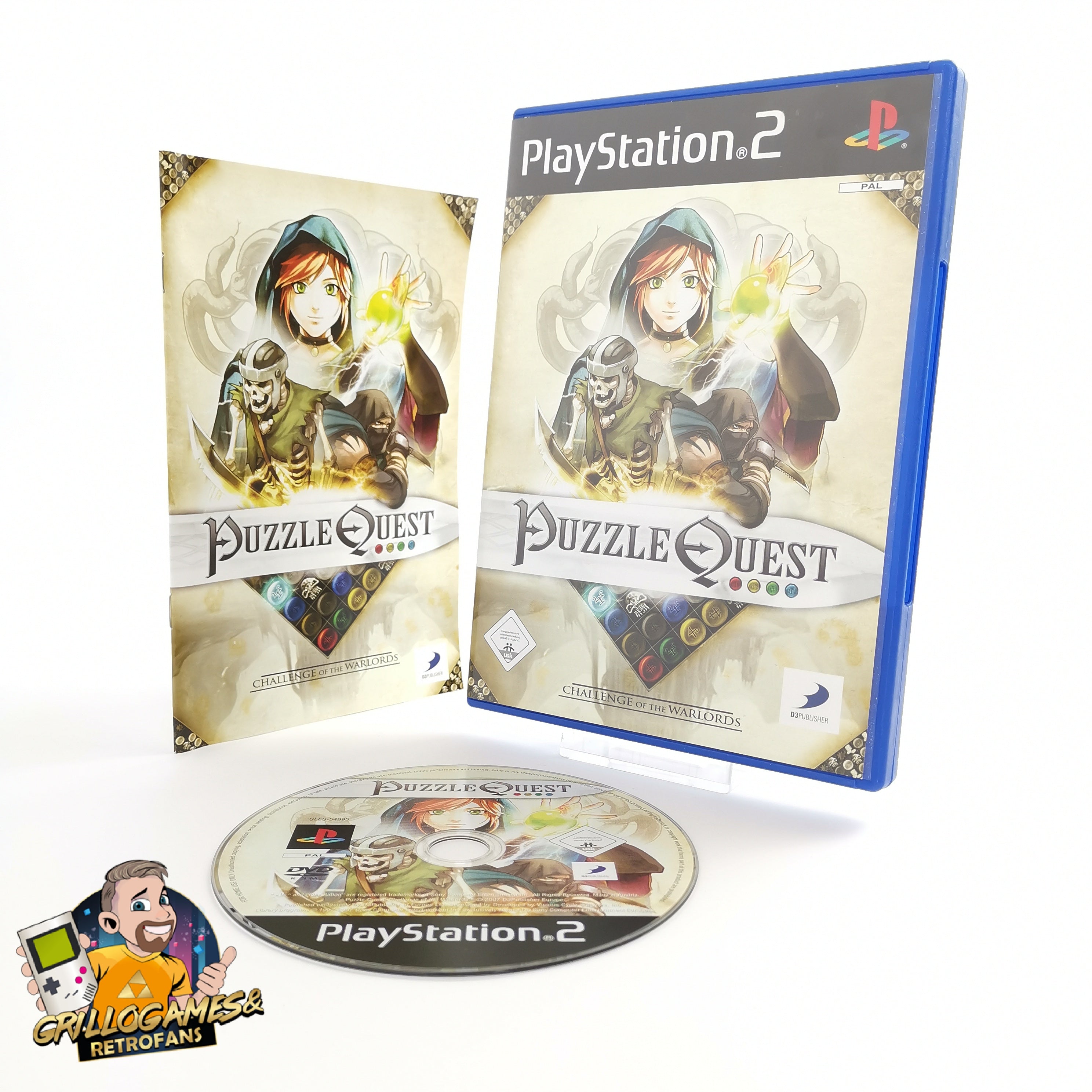 Playstation 2 Spiel – Puzzle Quest PS2 OVP PAL
