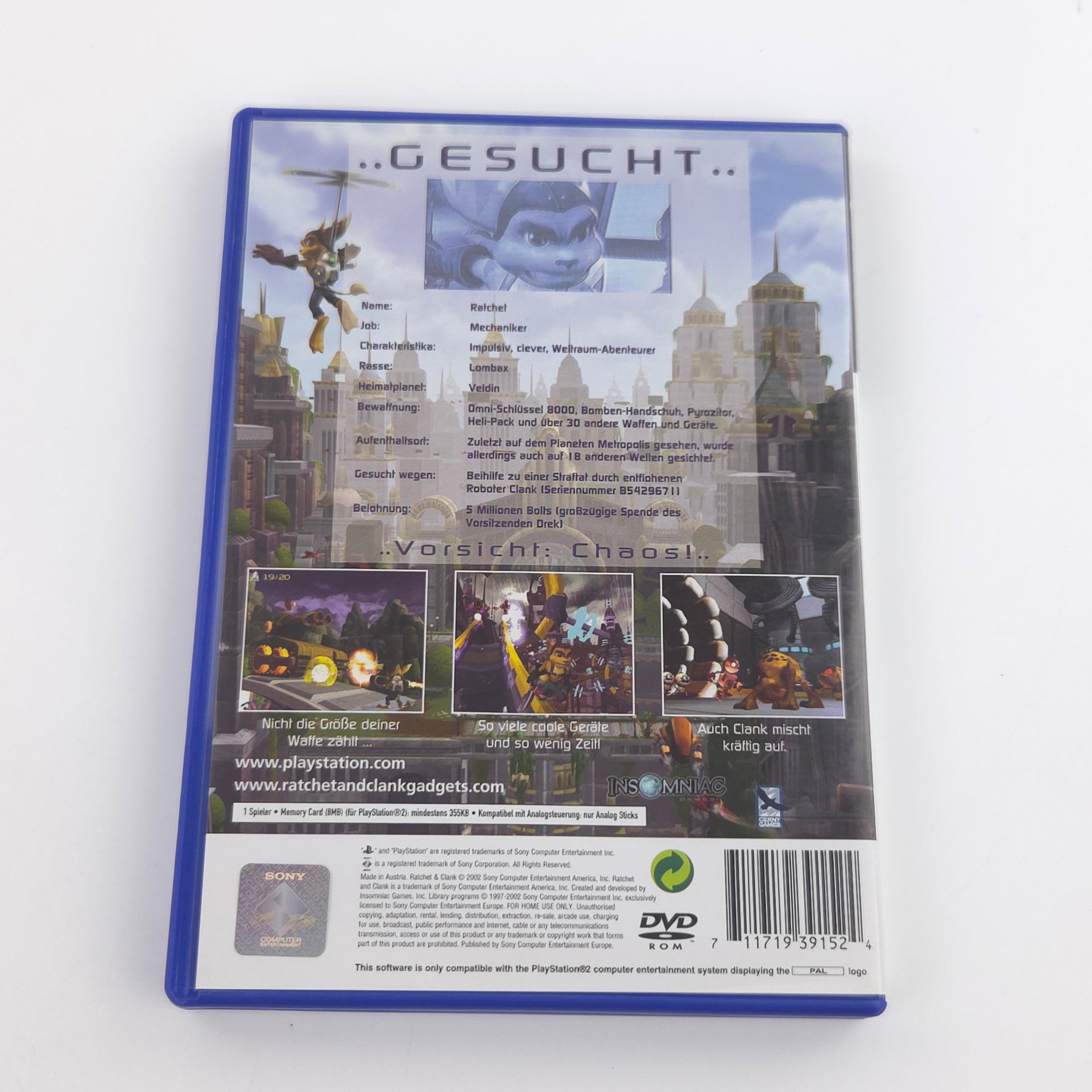Playstation 2 Spiel – Ratchet & Clank (PS2 OVP PAL)