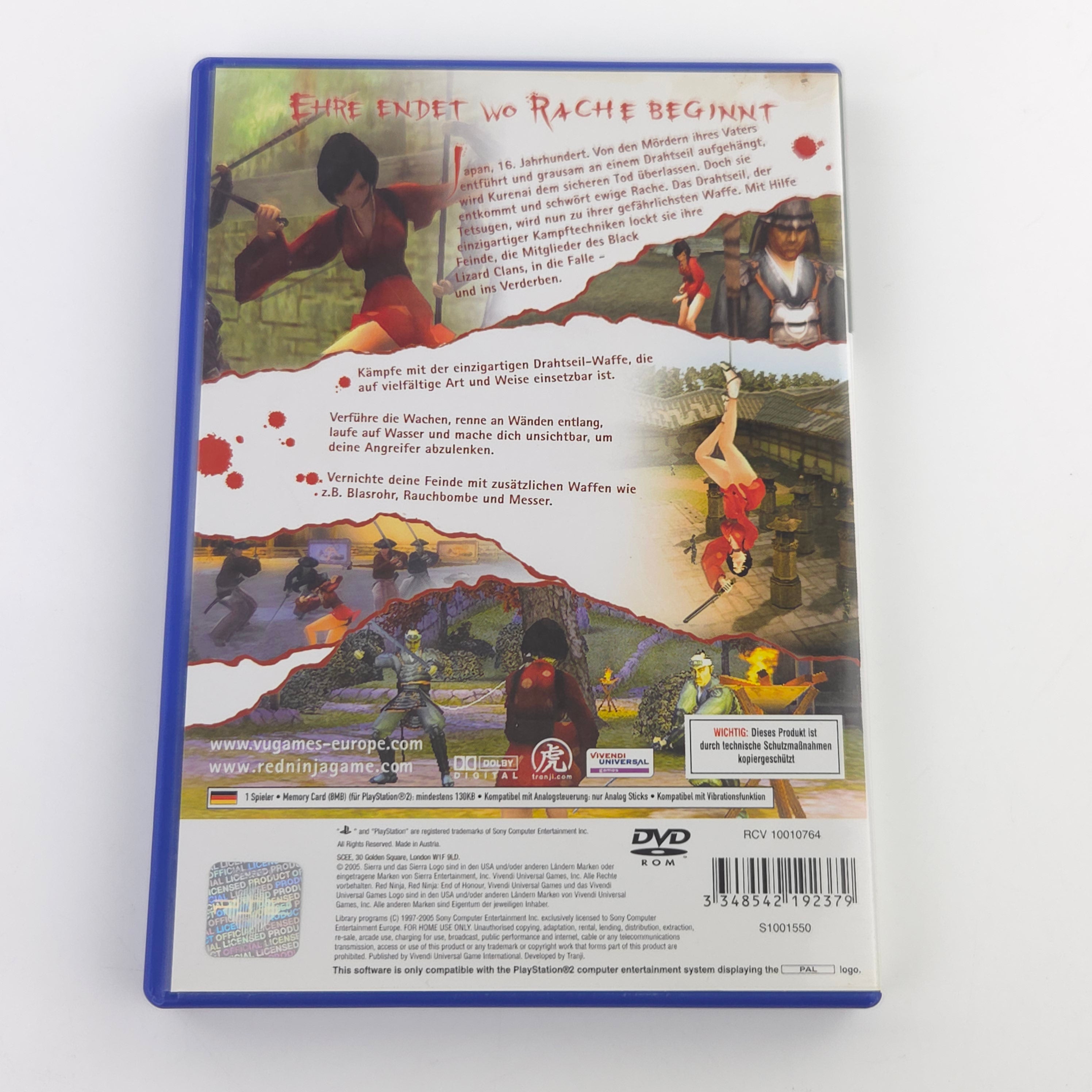 Playstation 2 Spiel – RED Ninja End of Honour (PS2 OVP)