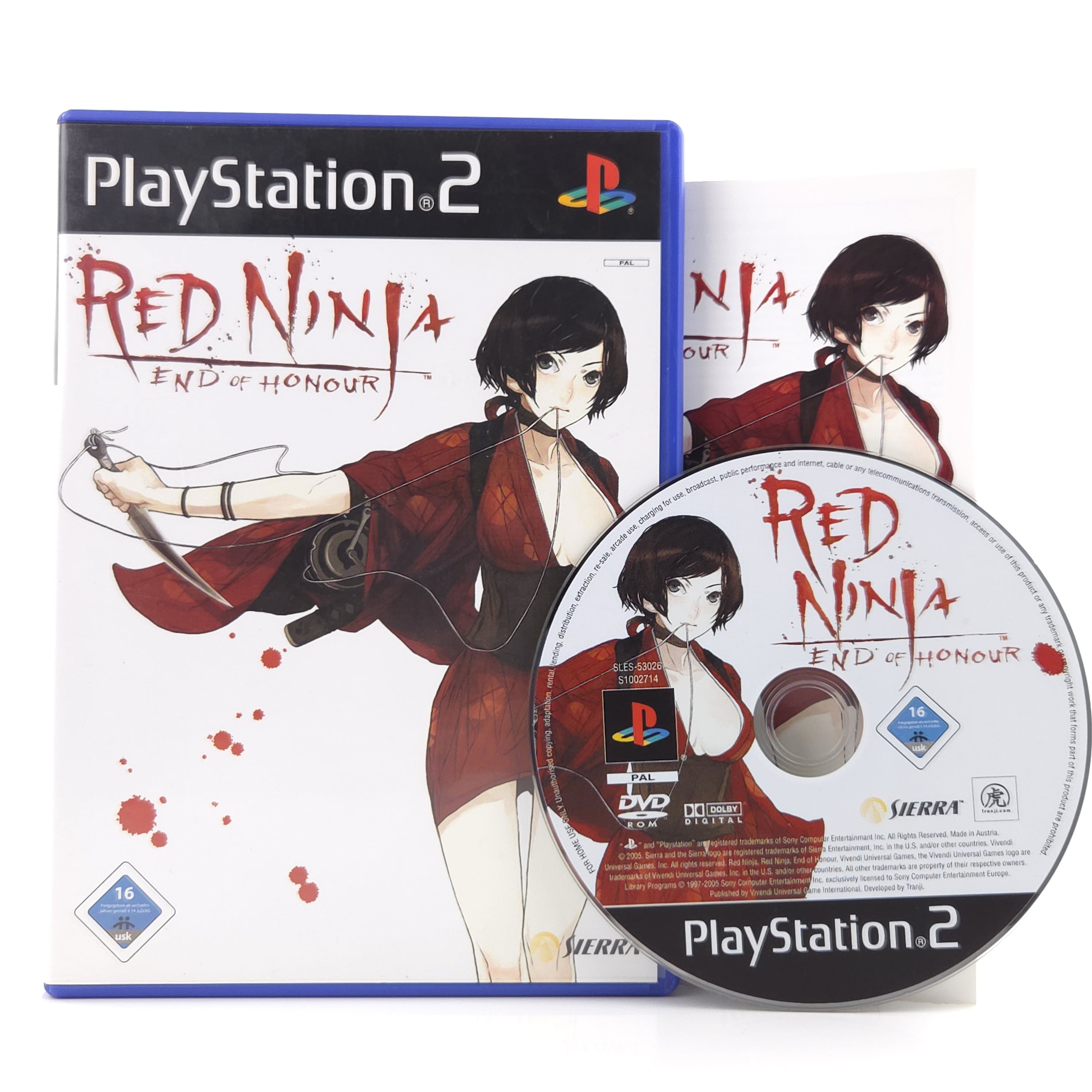 Playstation 2 Spiel – RED Ninja End of Honour (PS2 OVP)