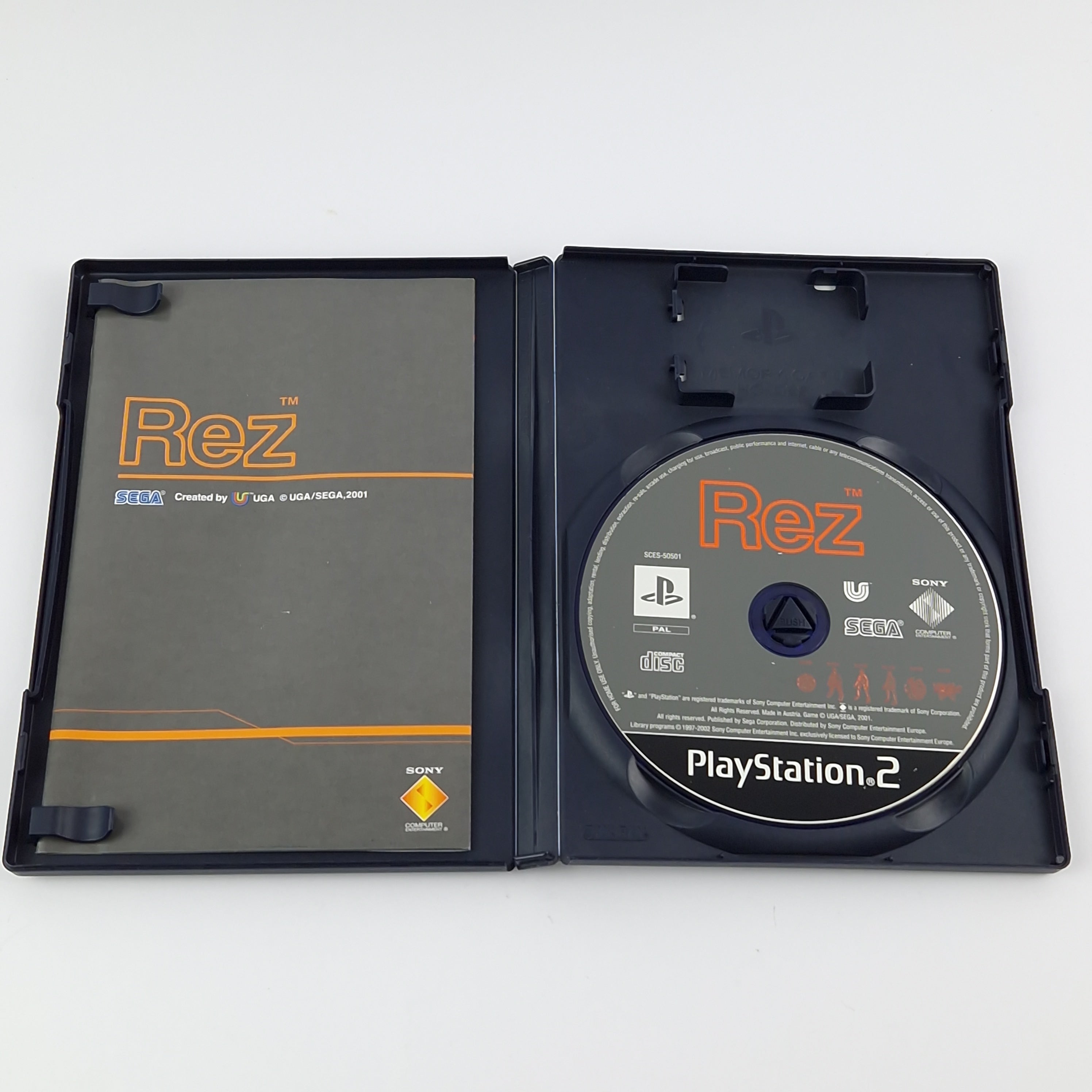Sony Playstation 2 Spiel: REZ - OVP Anleitung PAL PS2 Game