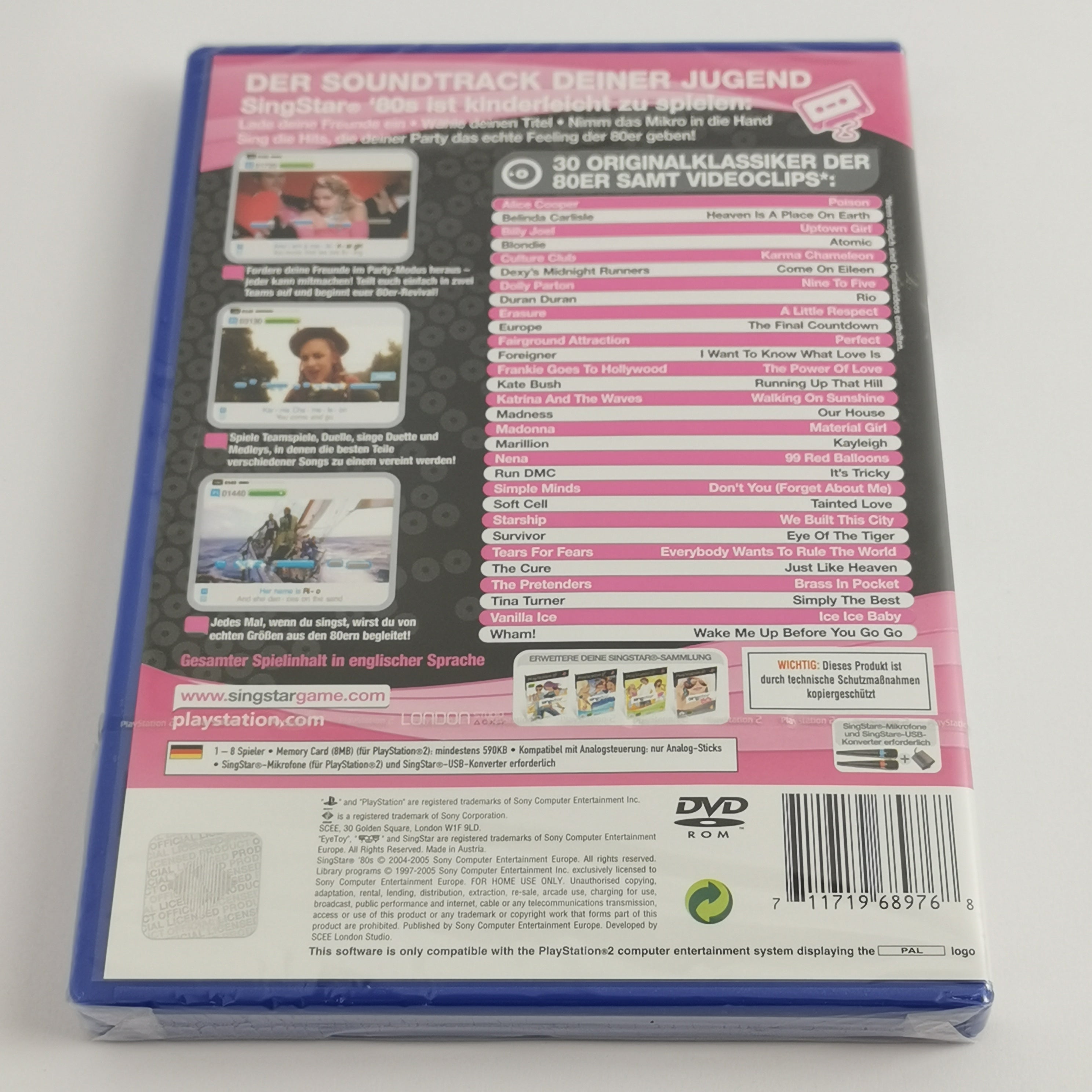 Playstation 2 Spiel – Singstar 80s (PS2 OVP Neu PAL)
