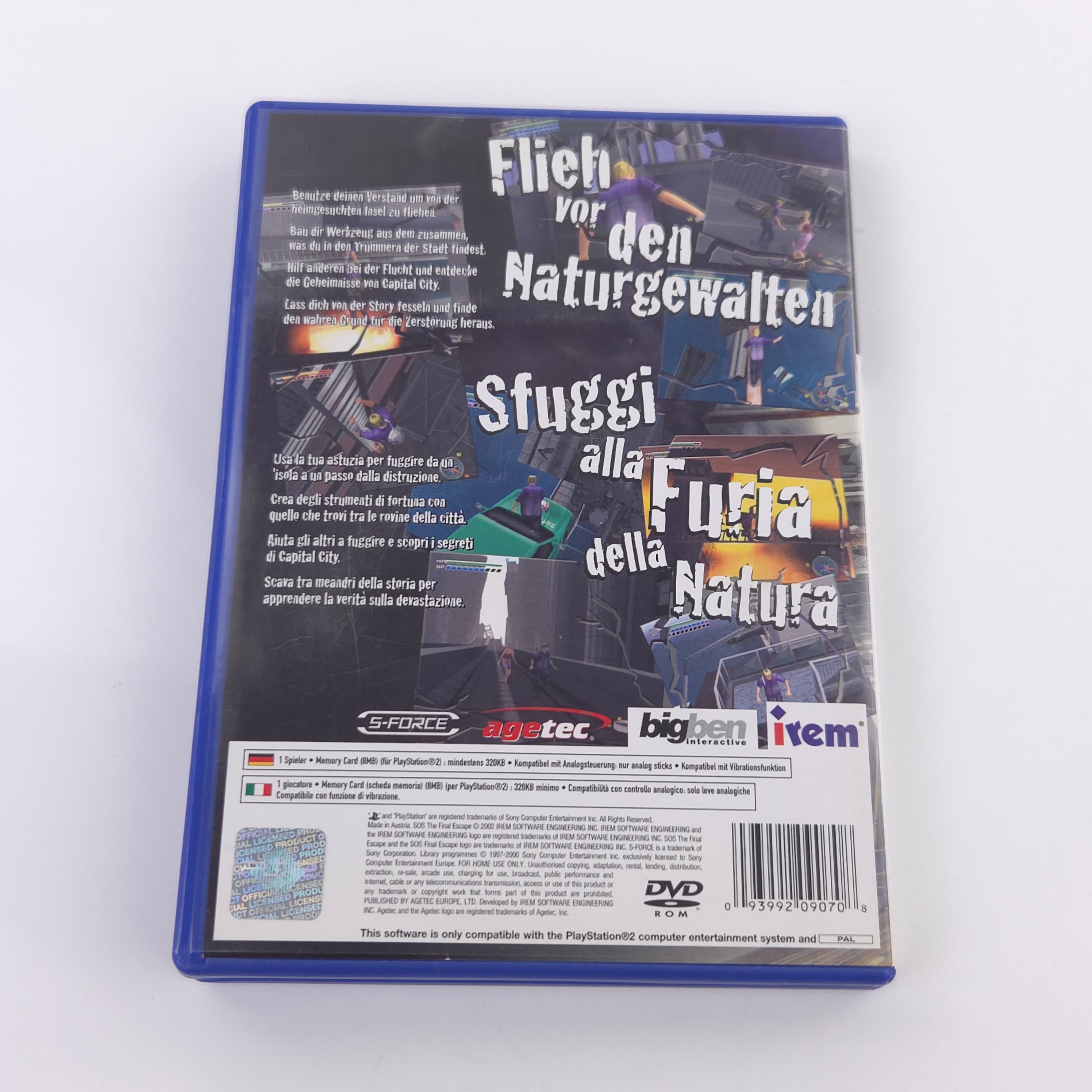 Playstation 2 Spiel – SOS The Final Escape (PS2 OVP PAL)