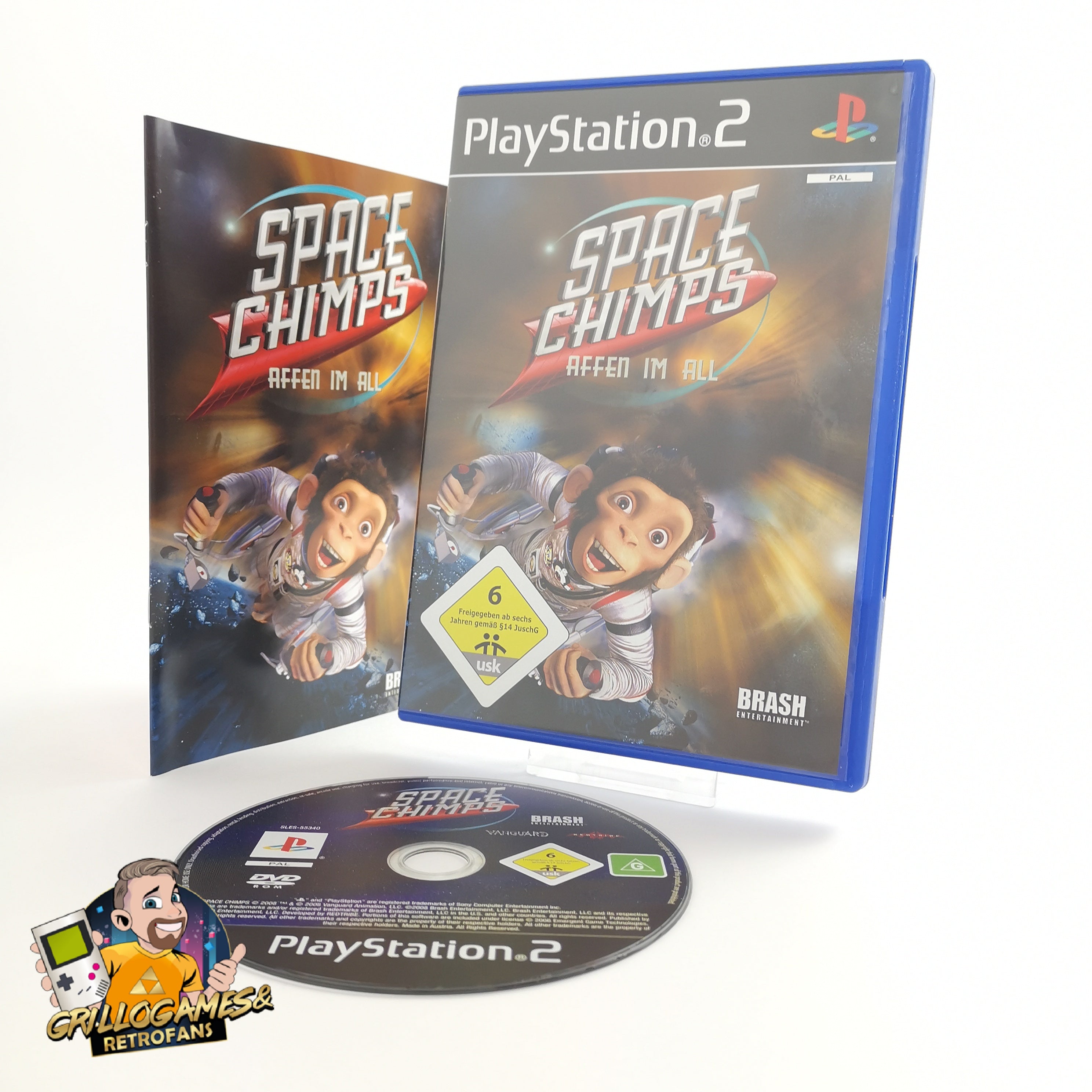 Playstation 2 Spiel – Space Chimps Affen im All PS2 OVP PAL