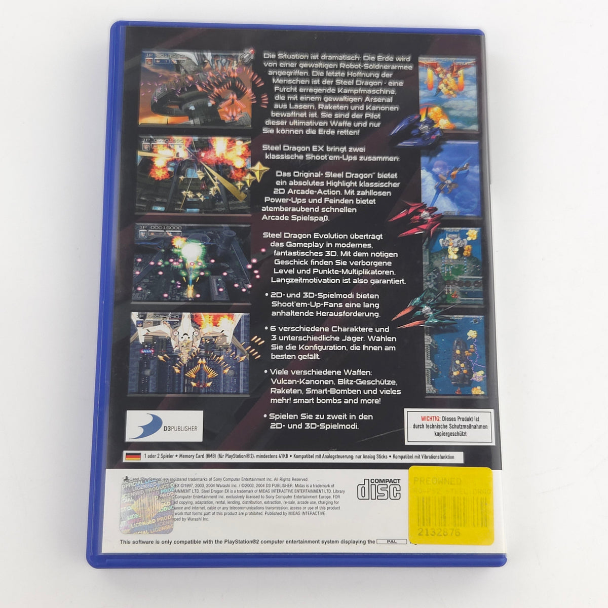Sony PlayStation 2 Spiel Steel Dragon EX OVP