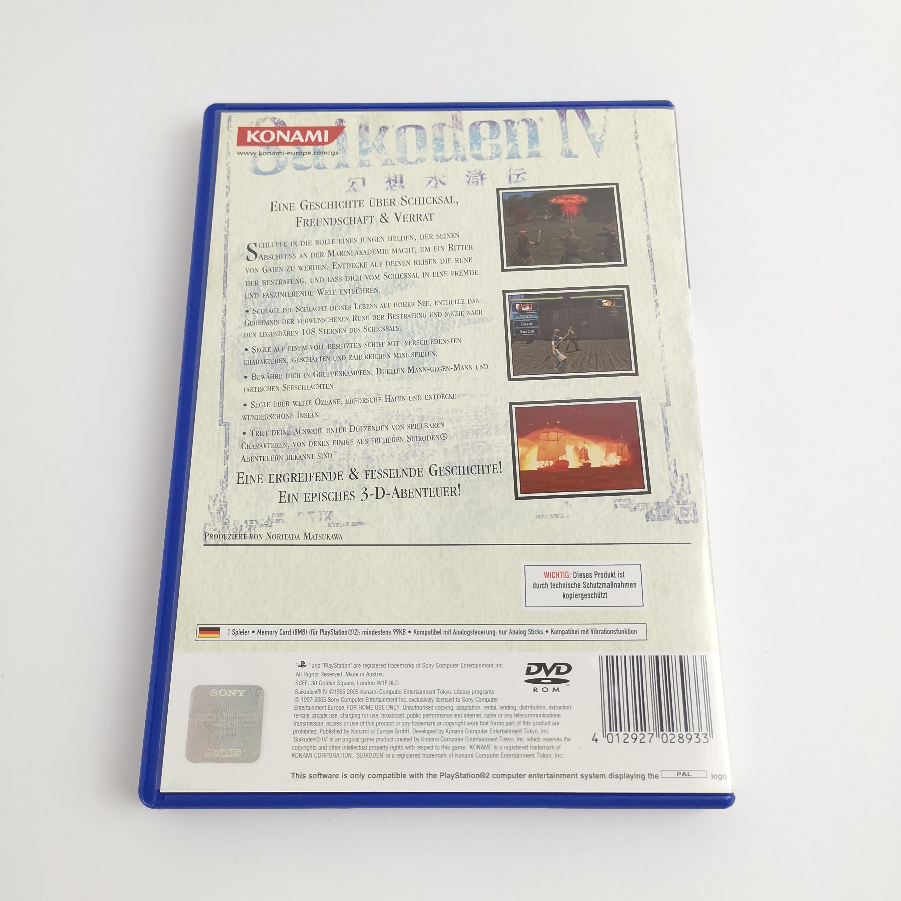 Sony Playstation 2 Spiel – Suikoden IV mit Strategy Guide OVP