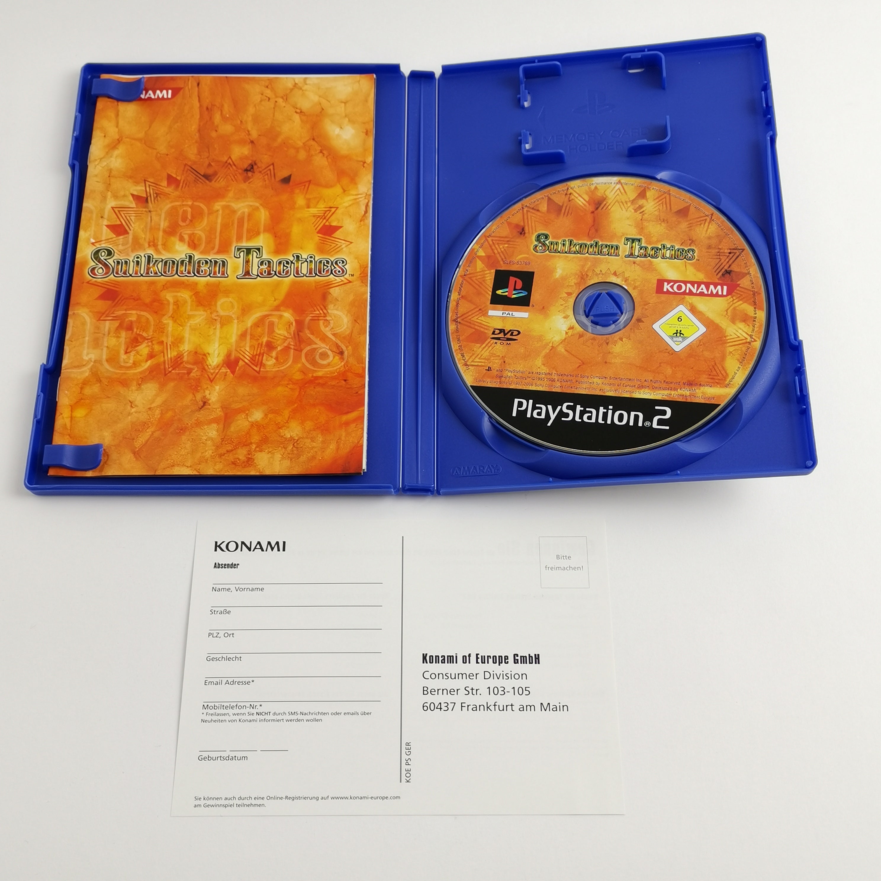 Sony Playstation 2 Spiel – Suikoden Tactics mit Lösungsbuch