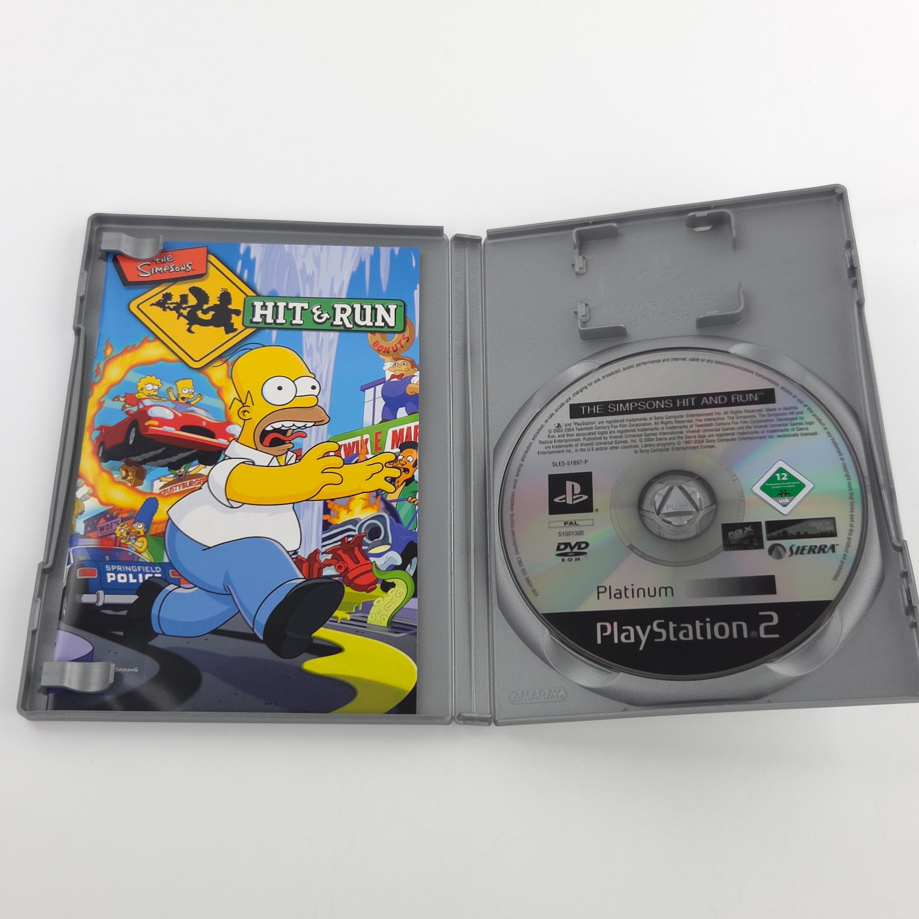Playstation 2 Spiel The Simpsons Hit & Run PS2 OVP PAL DE