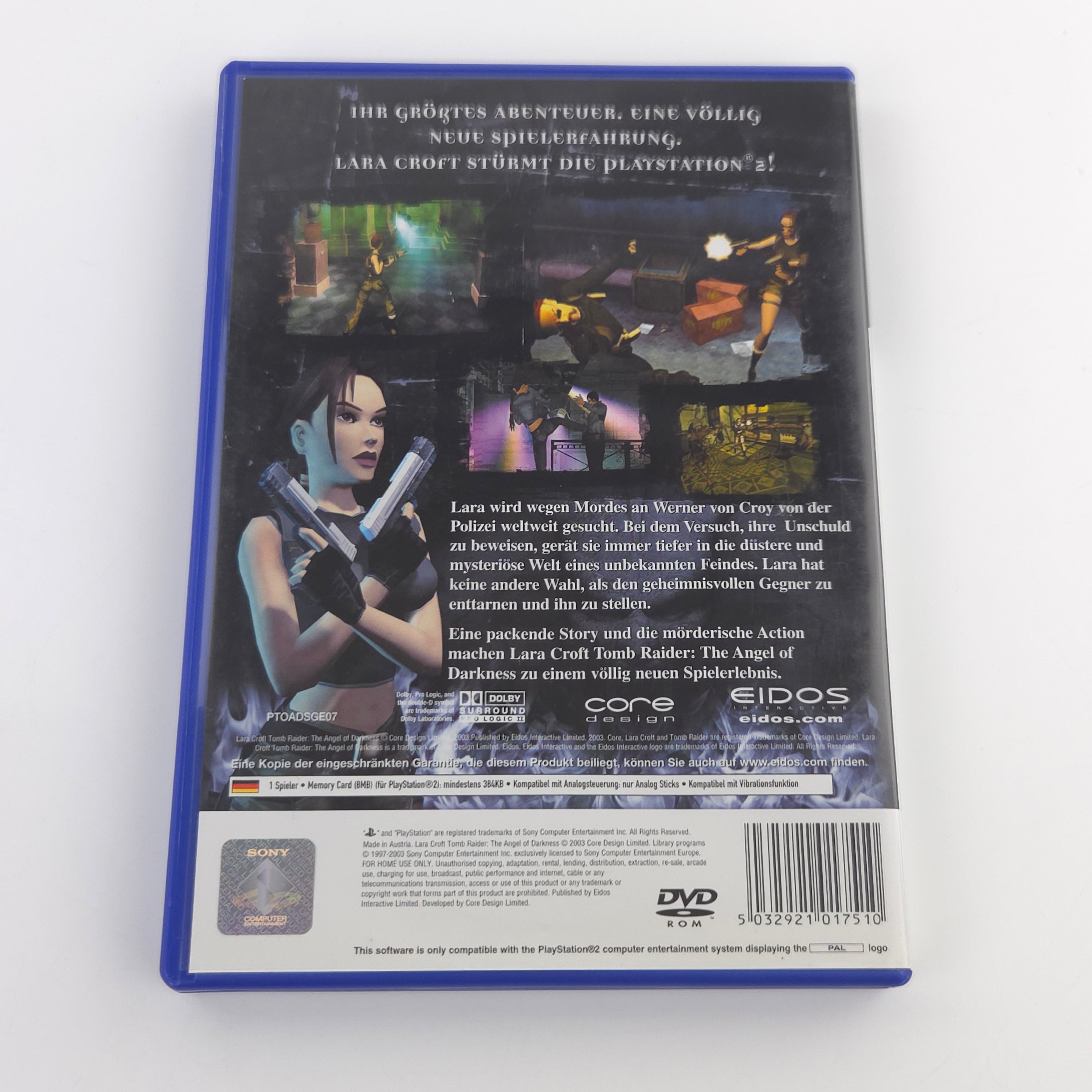 Playstation 2 Spiel – Tomb Raider The Angel of Darkness OVP PAL