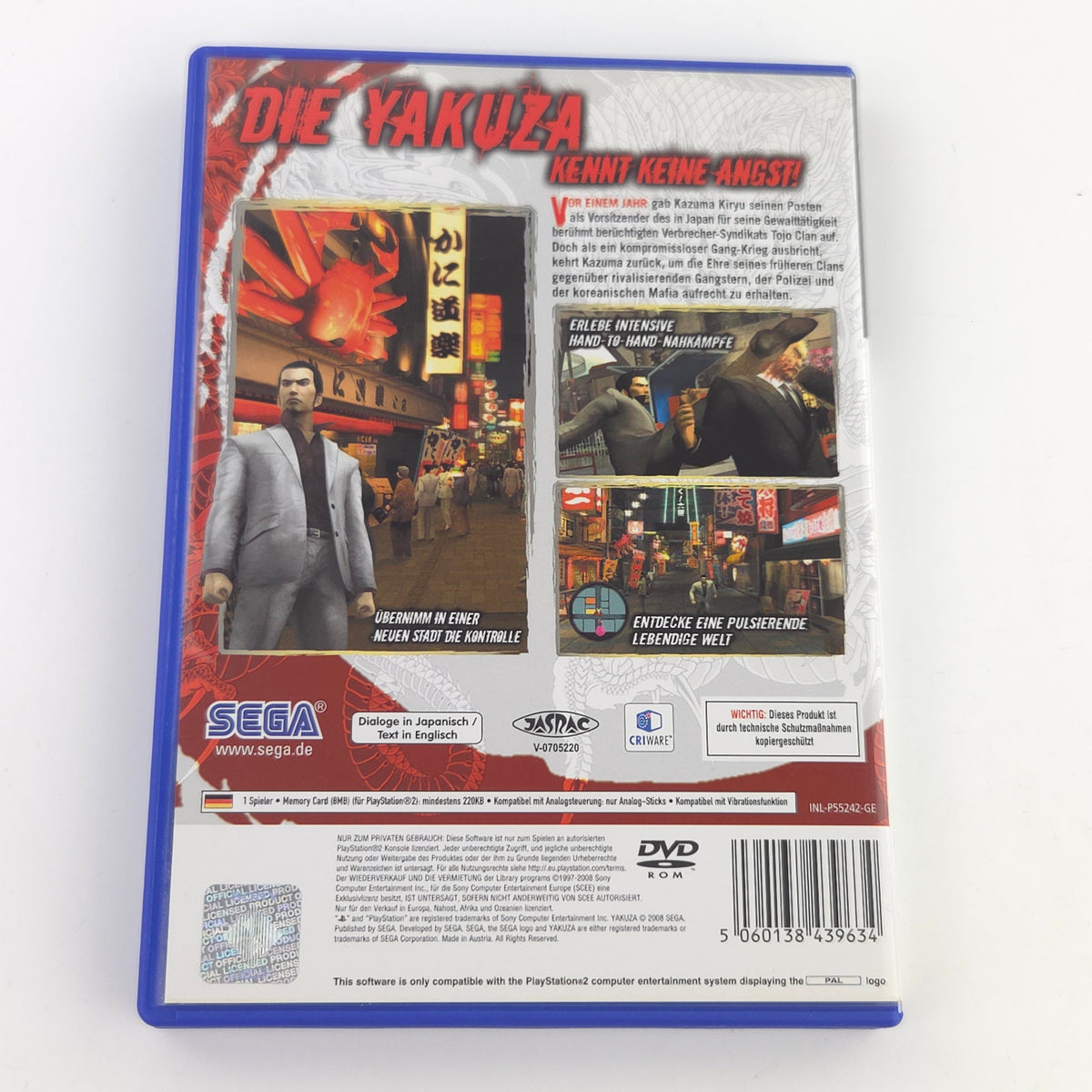 PlayStation 2 Spiel Yakuza 2 OVP USK18