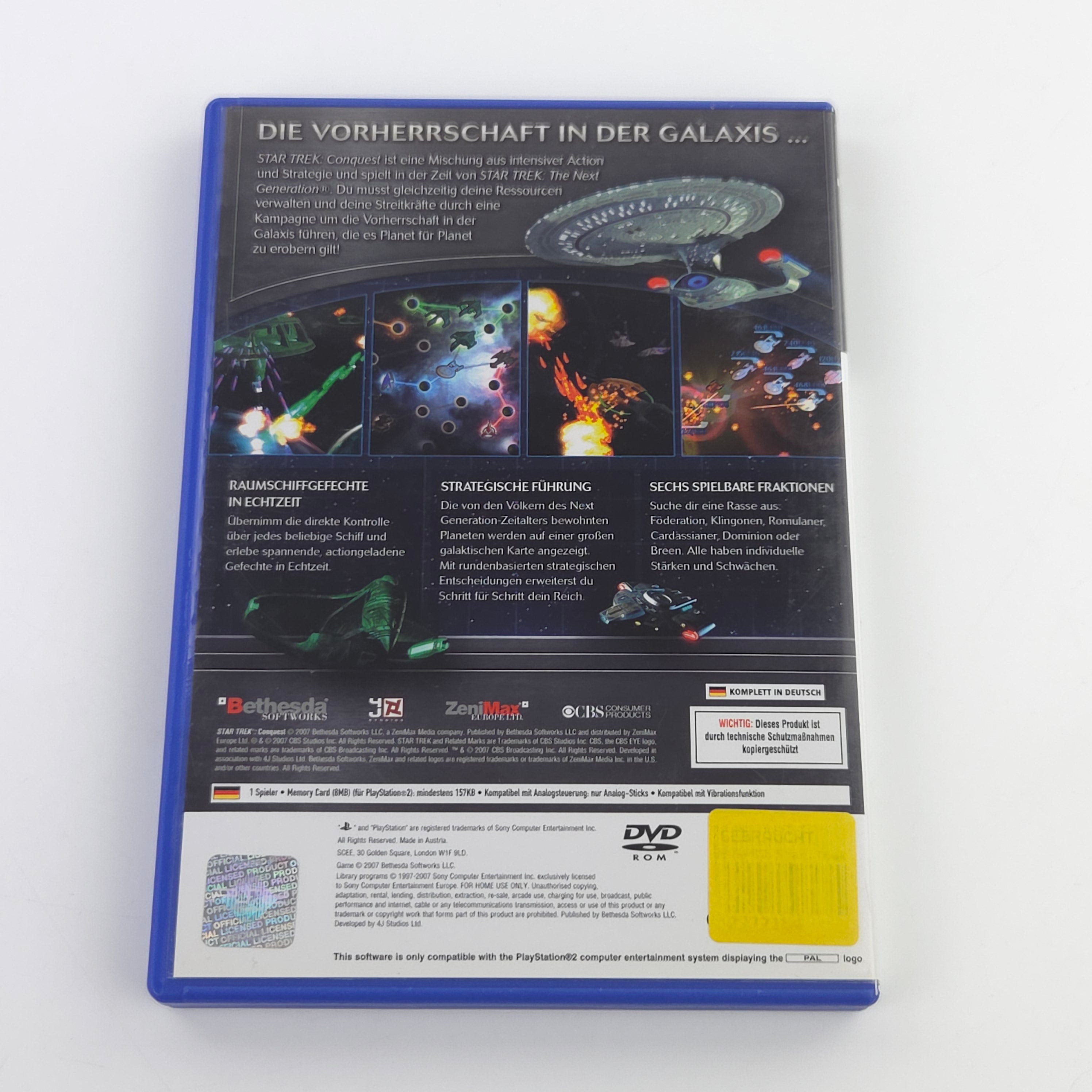 Playstation 2 Spiel – Star Trek Conquest (Deutsch OVP)