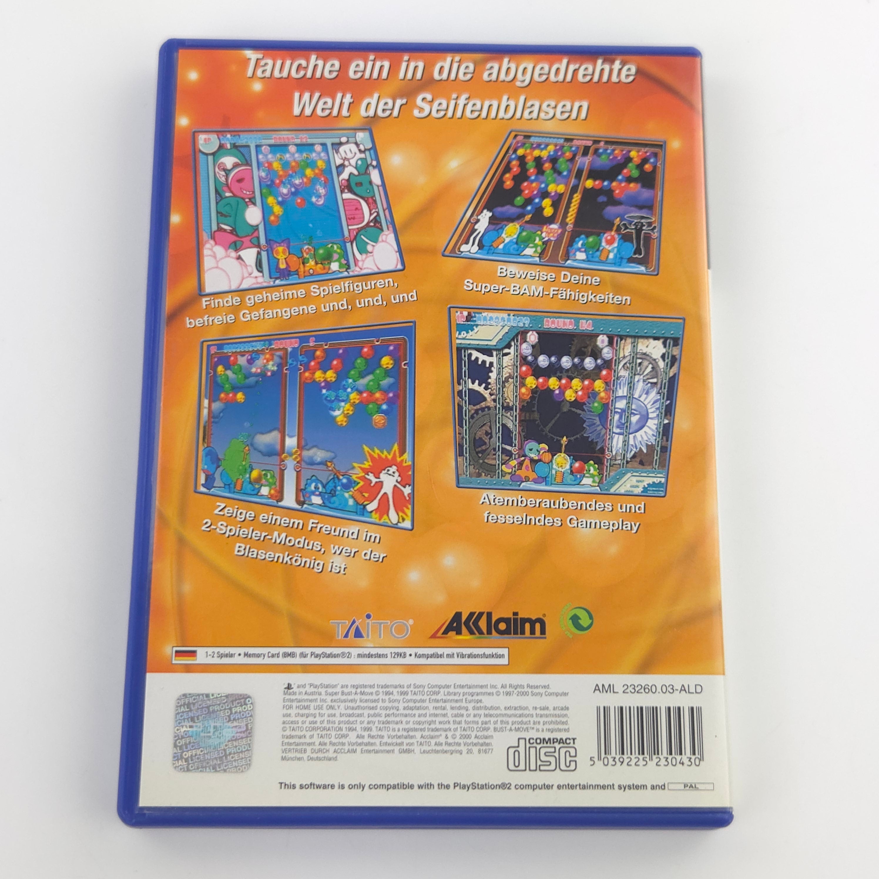 PlayStation 2 Spiel – Super Bust-a-Move (PS2 OVP)