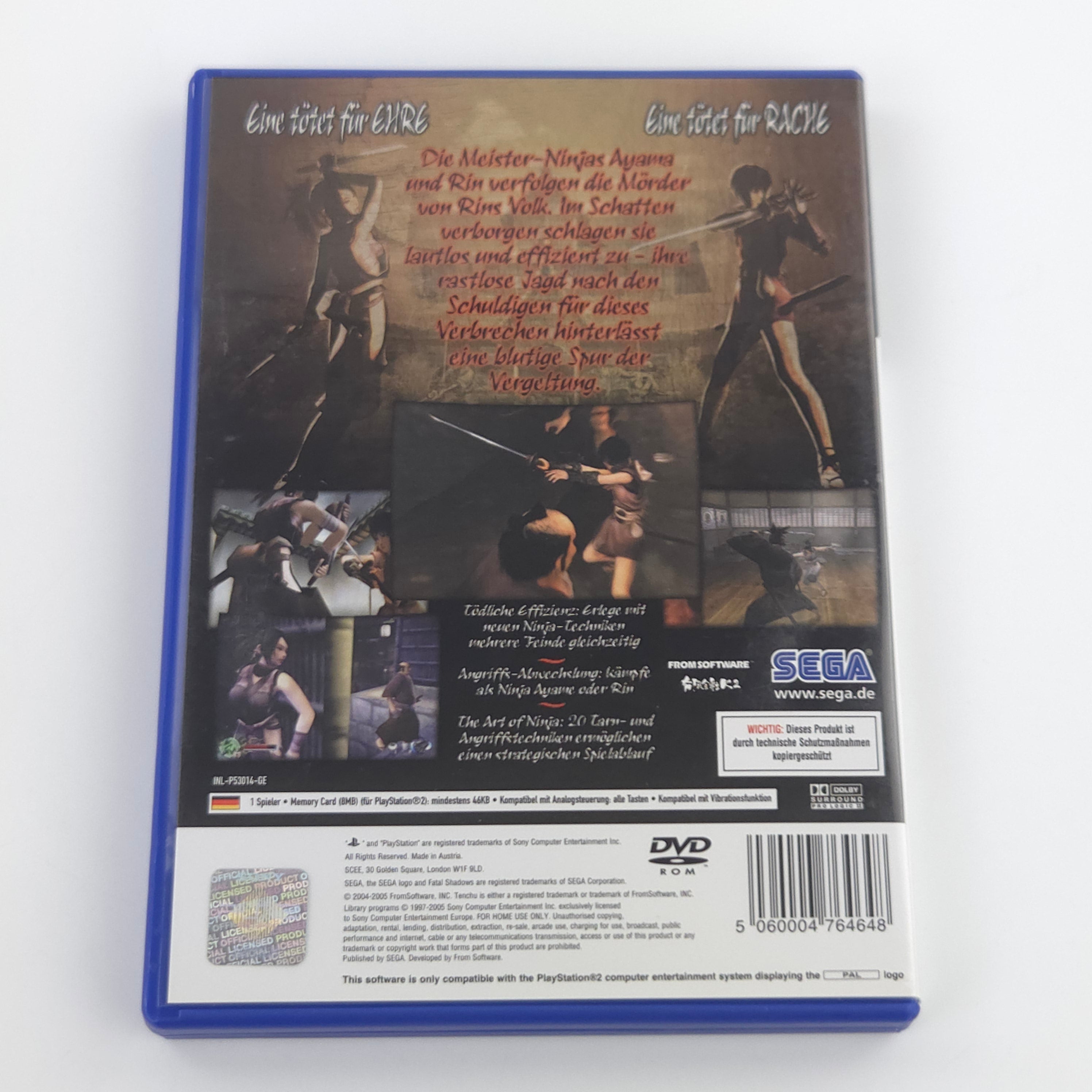 Playstation 2 Spiel – Tenchu Fatal Shadows (Deutsch OVP)