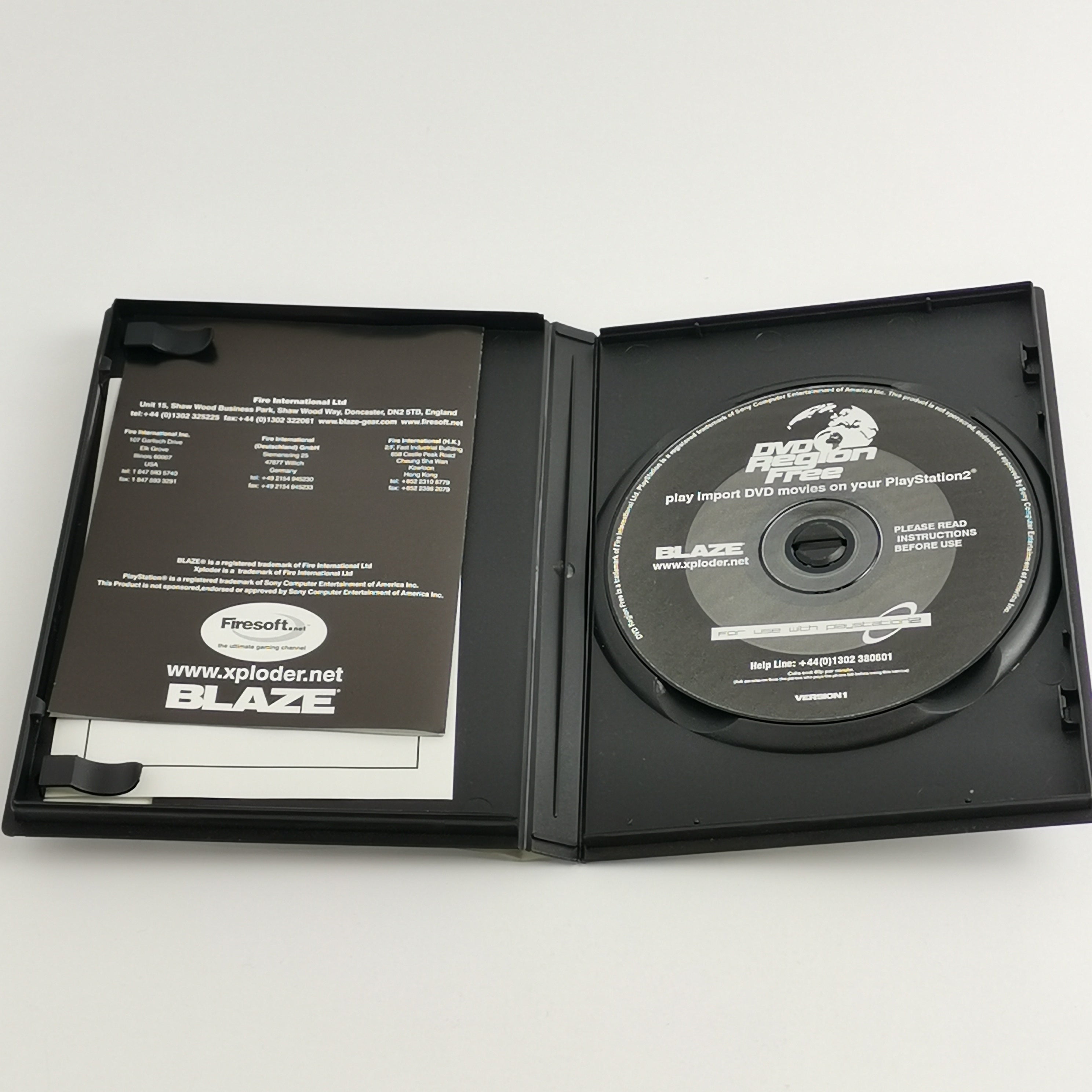 Playstation 2 Zubehör – DVD Region Free BLAZE (OVP PAL)