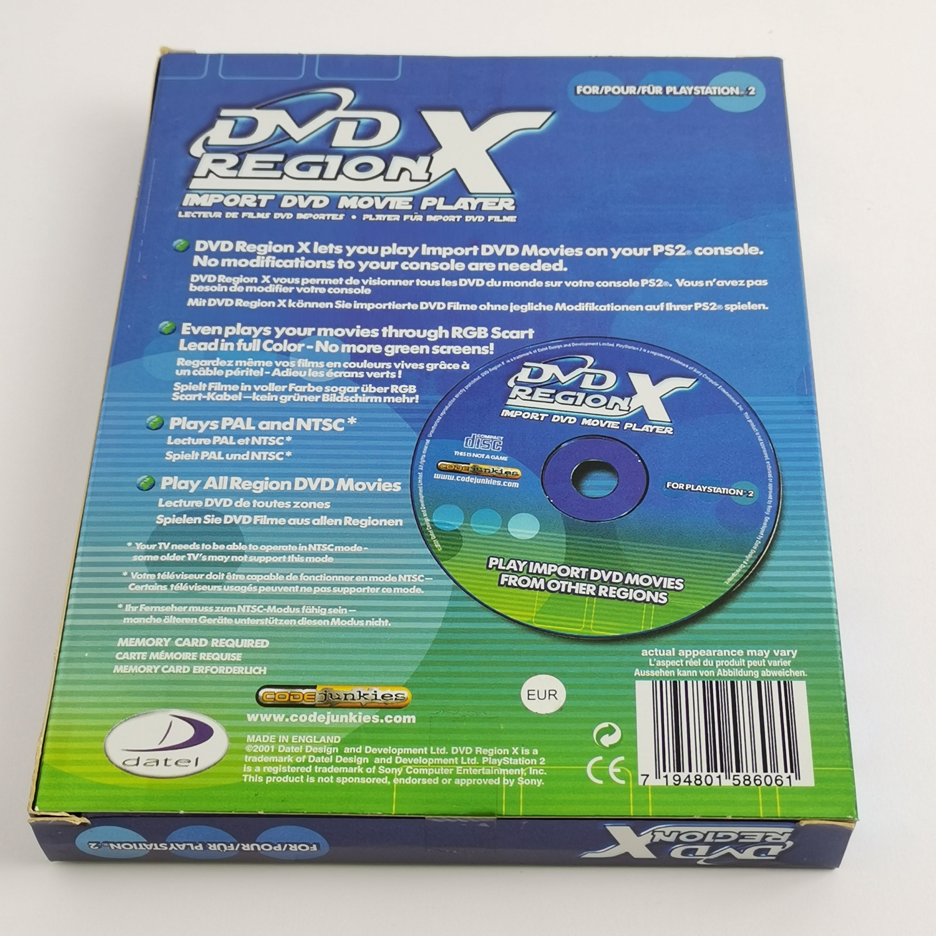 Playstation 2 Zubehör – DVD Region X französisch OVP PAL