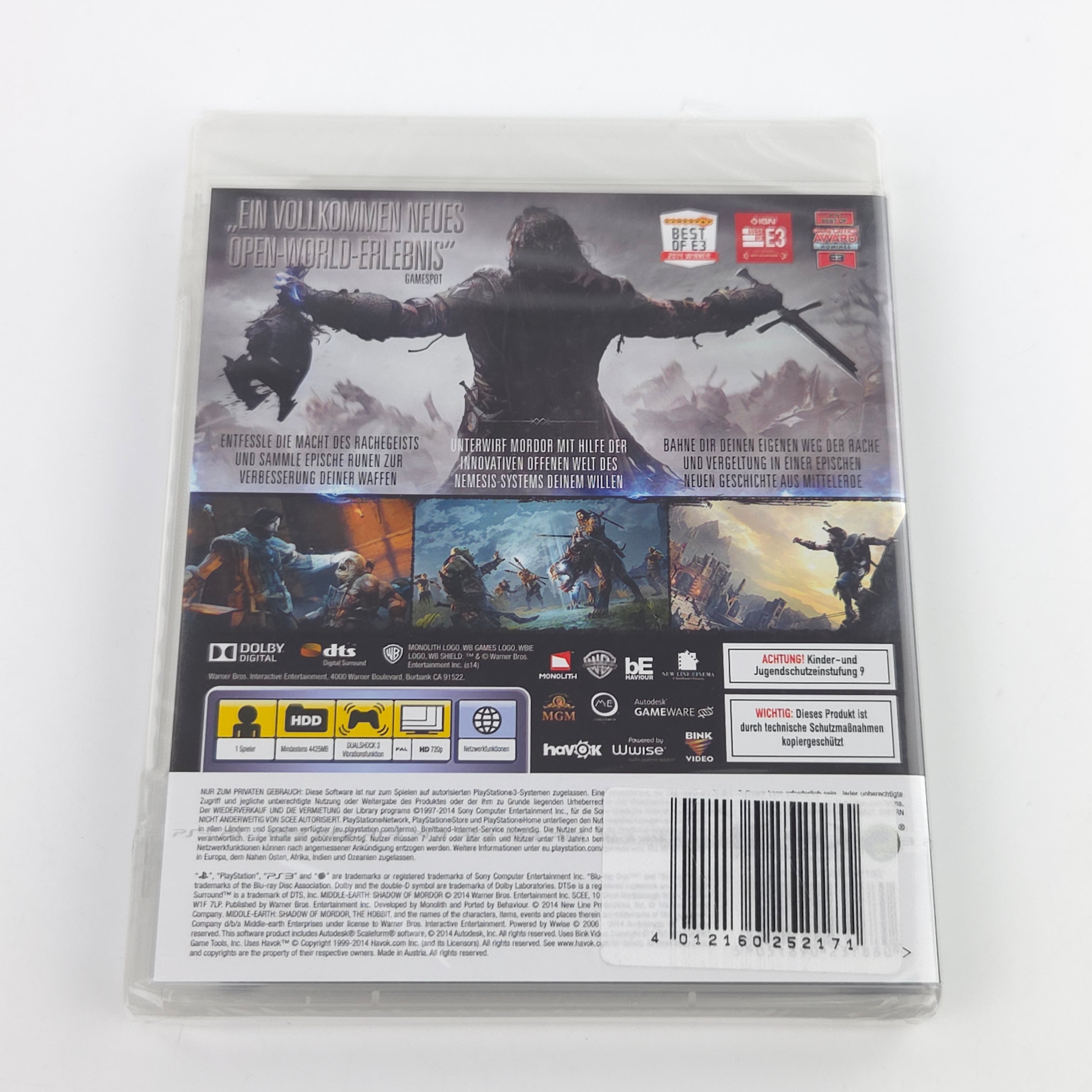 PlayStation 3 Spiel – Mittelerde Mordors Schatten (Neu)