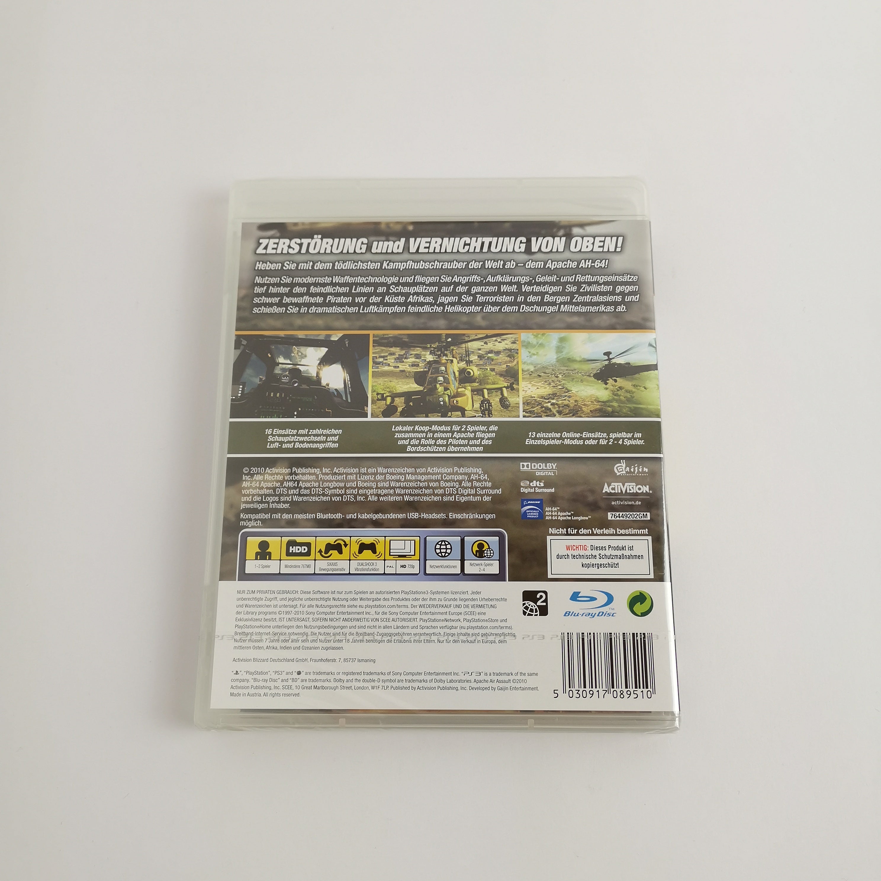 Playstation 3 Spiel – Apache Air Assault (Neu OVP)