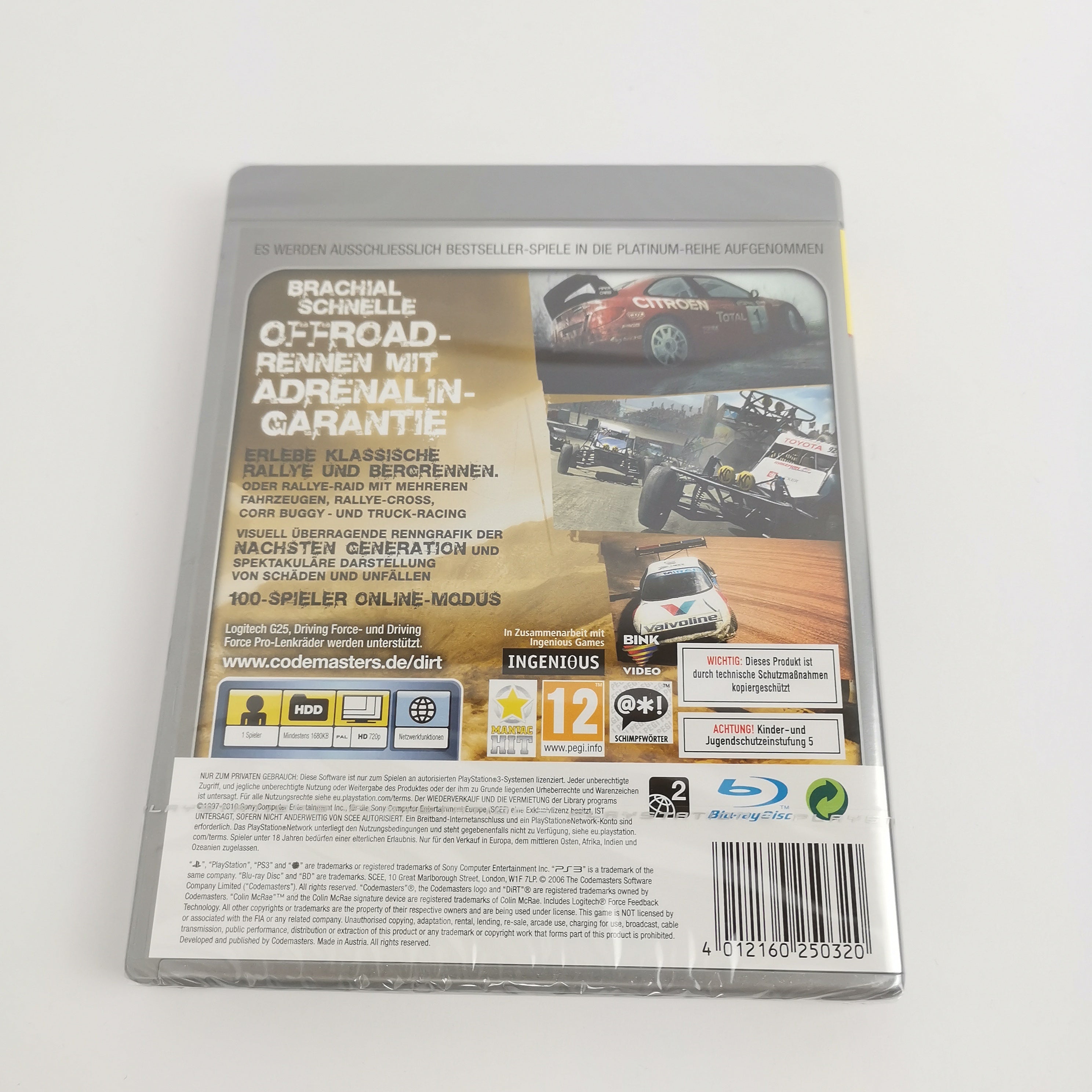 Playstation 3 Spiel – Colin McRae Dirt PS3 Platinum Neu