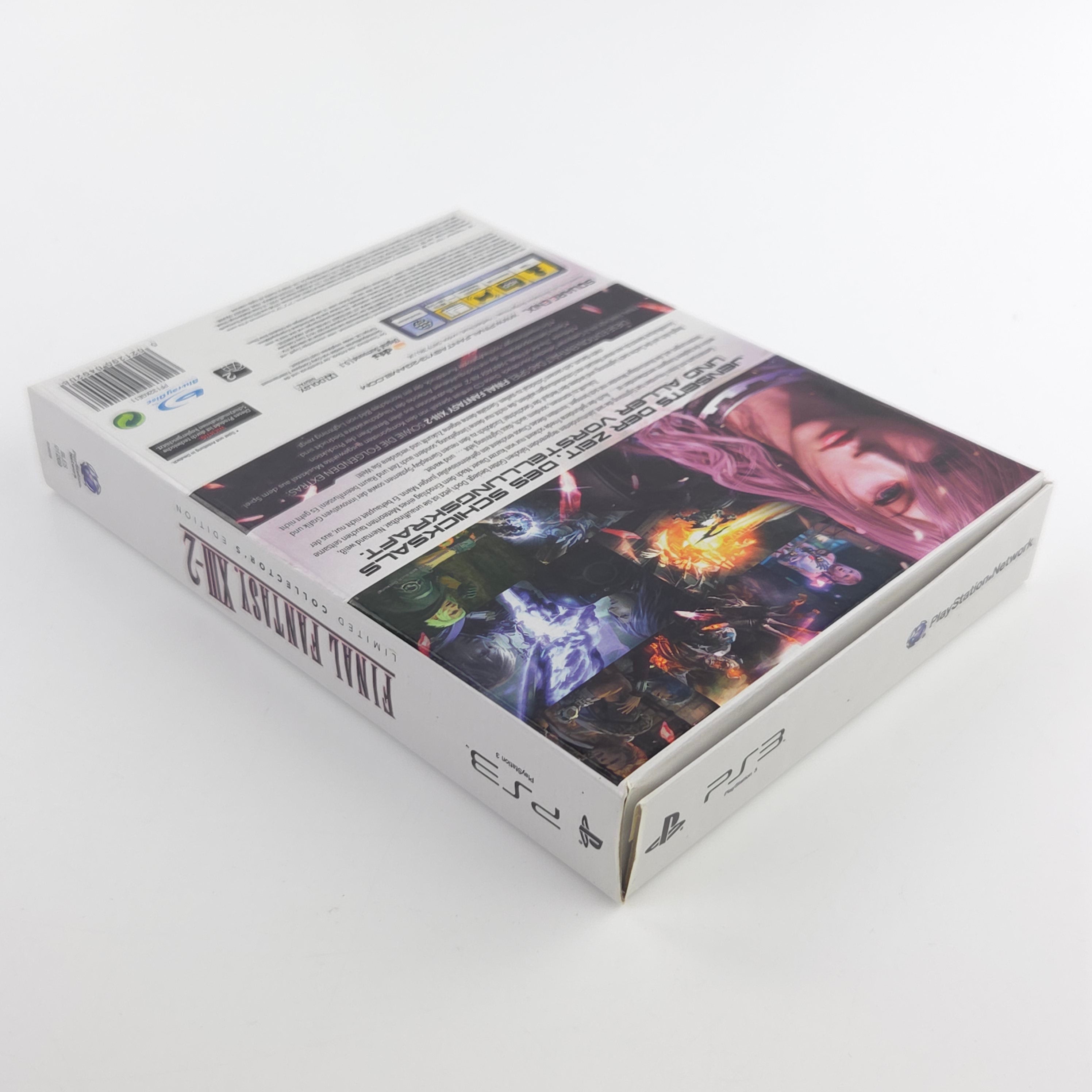 Weiße PS3-Hülle mit bunter Final Fantasy XIII-2 Limited Collectors Edition Artwork