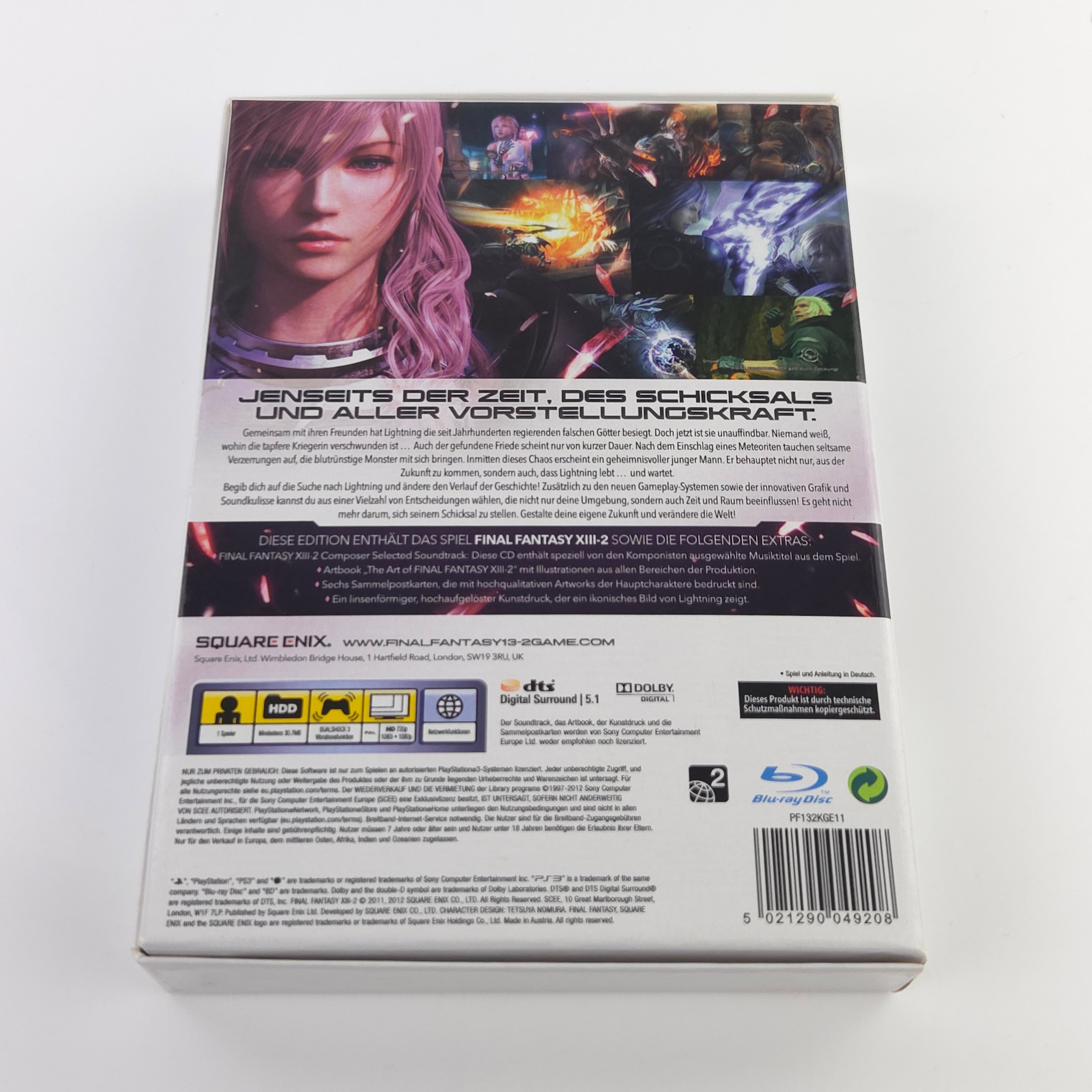 Final Fantasy XIII-2 Limited Collectors Edition PS3 Blu-ray-Hülle auf Deutsch
