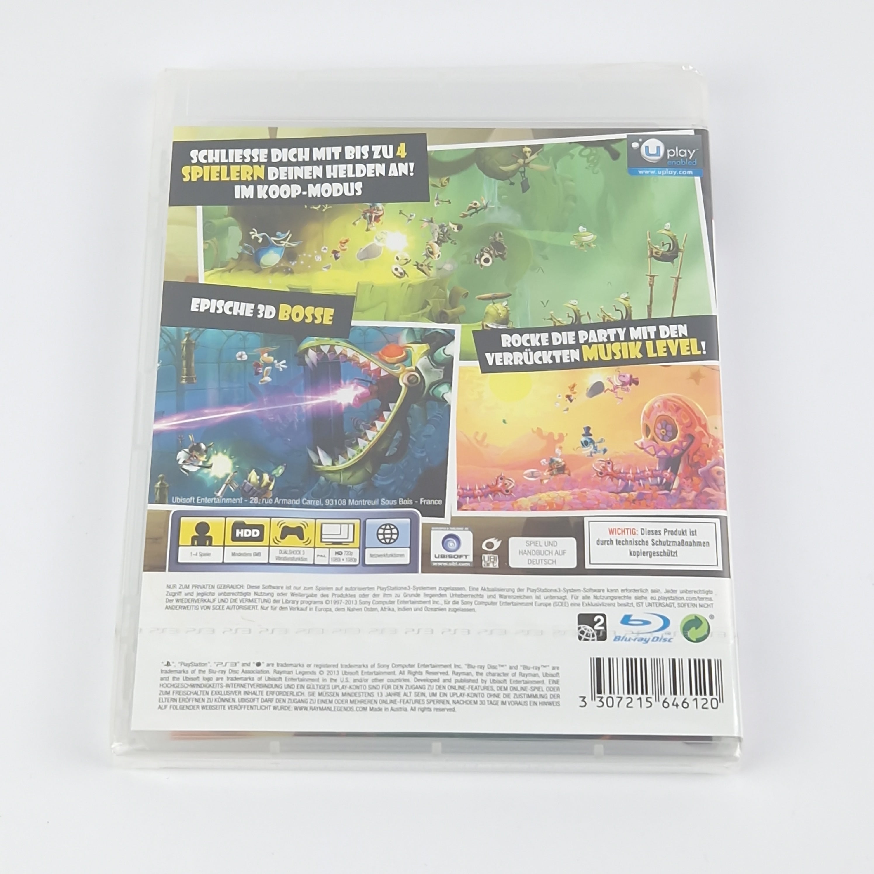 Sony Playstation 3 Spiel – Rayman Legends Neu PAL