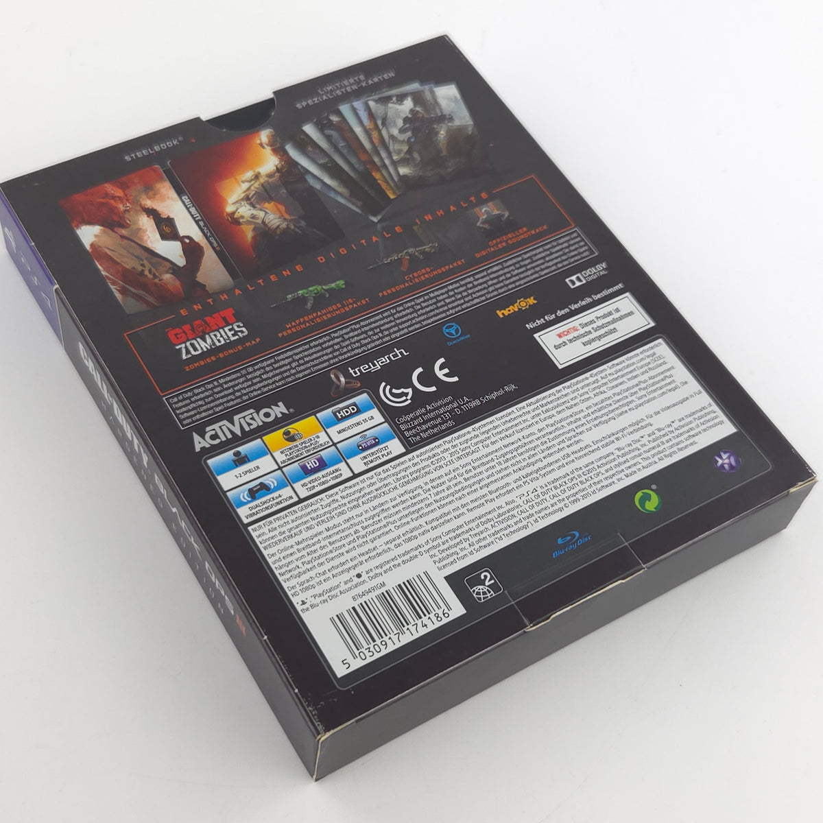 Sony Playstation 4: Call of Duty Black OPS III Hardened Edition OHNE SPIEL