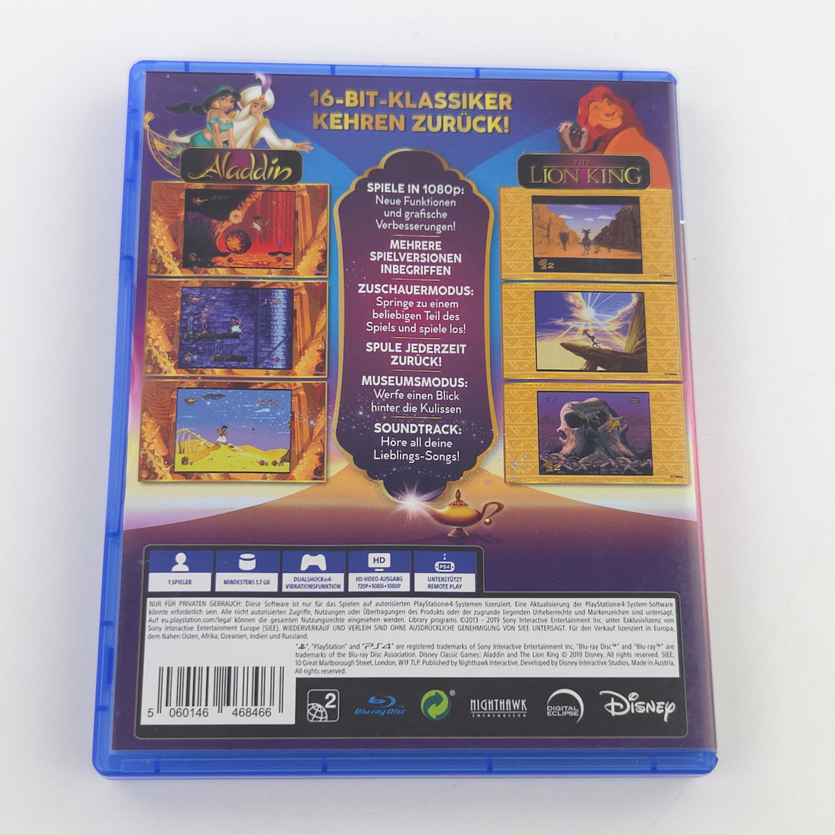 Sony Playstation 4 Spiel Aladdin König der Löwen OVP