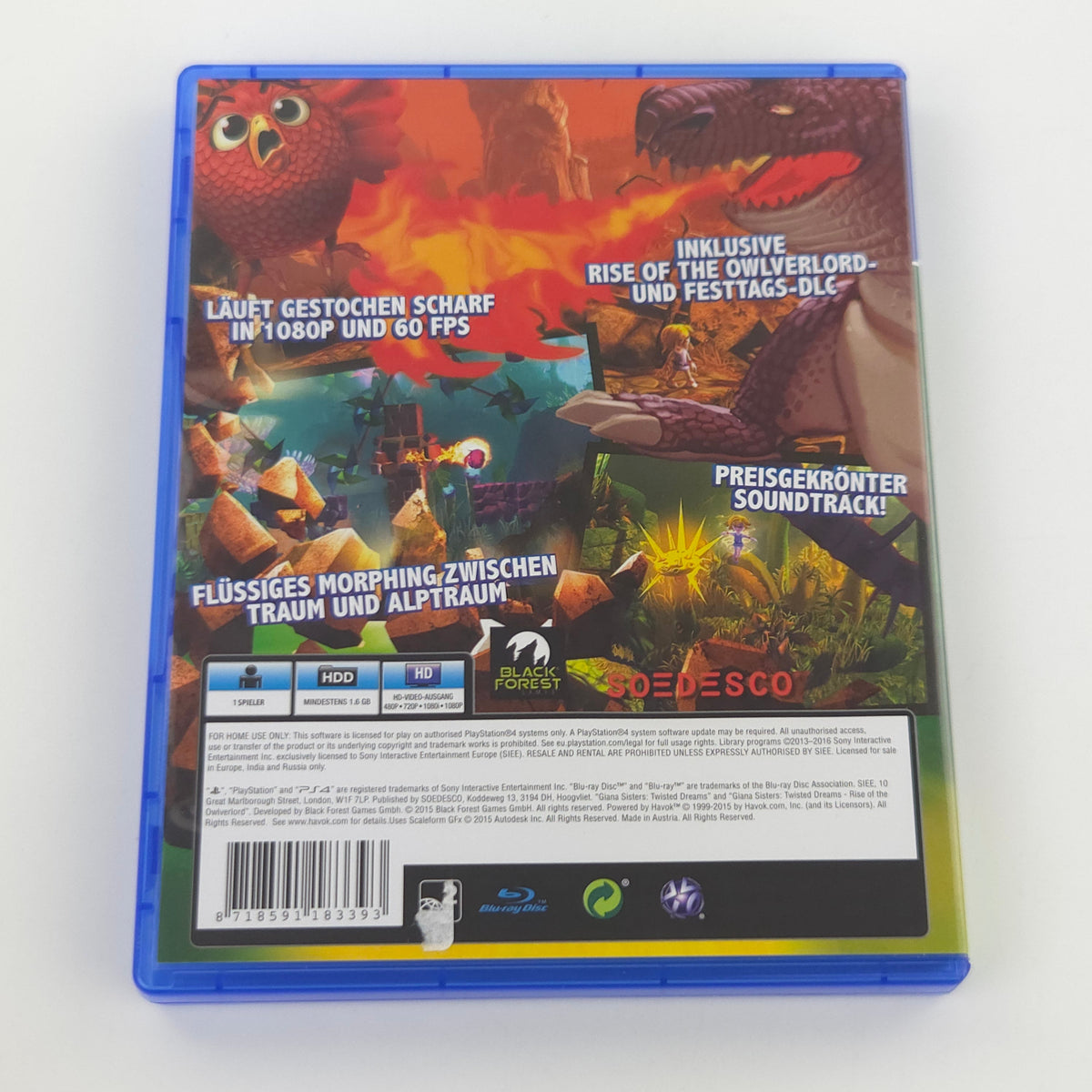 Sony Playstation 4 Spiel: Giana Sisters Twisted Dreams - PS4 OVP (PAL DE)