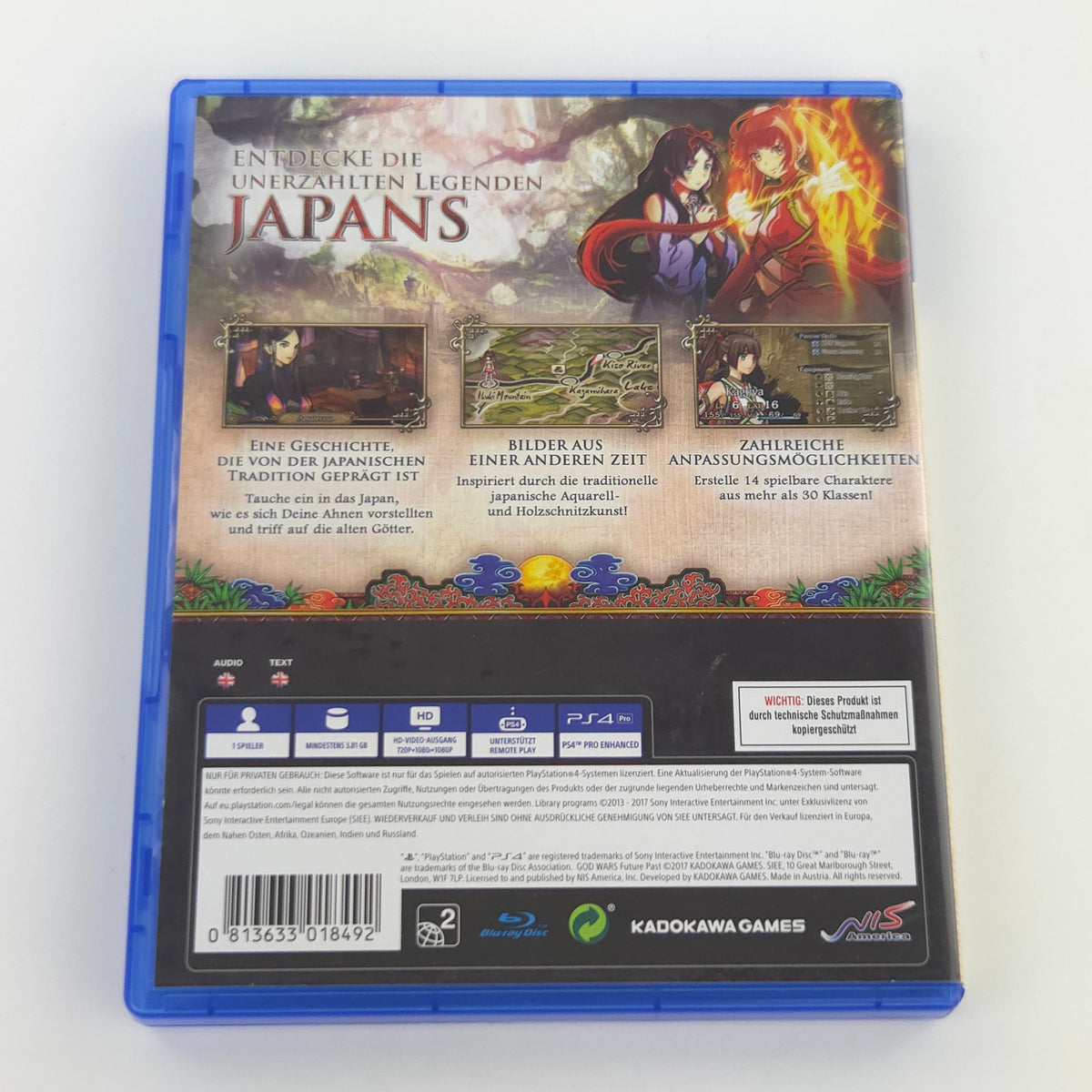 Sony Playstation 4 Spiel: God Wars Future Past - PS4 OVP (PAL DE)