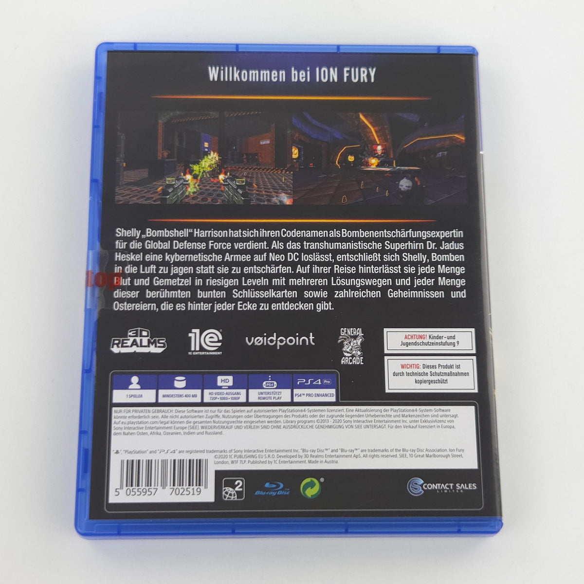 PlayStation 4 Spiel Ion Fury OVP PS4