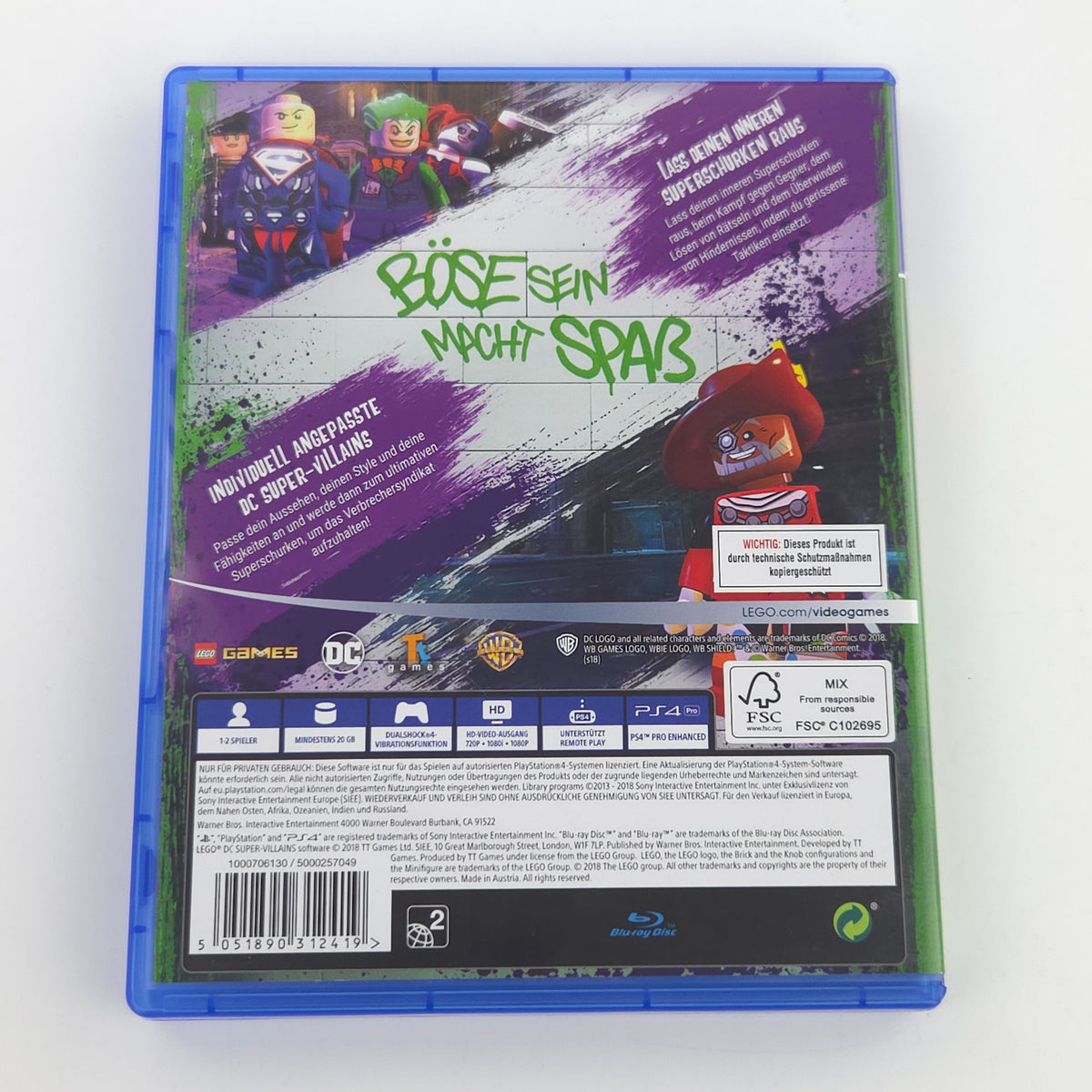 Sony Playstation 4 Spiel: LEGO DC Super Villains - PS4 CD-ROM OVP (PAL DE)