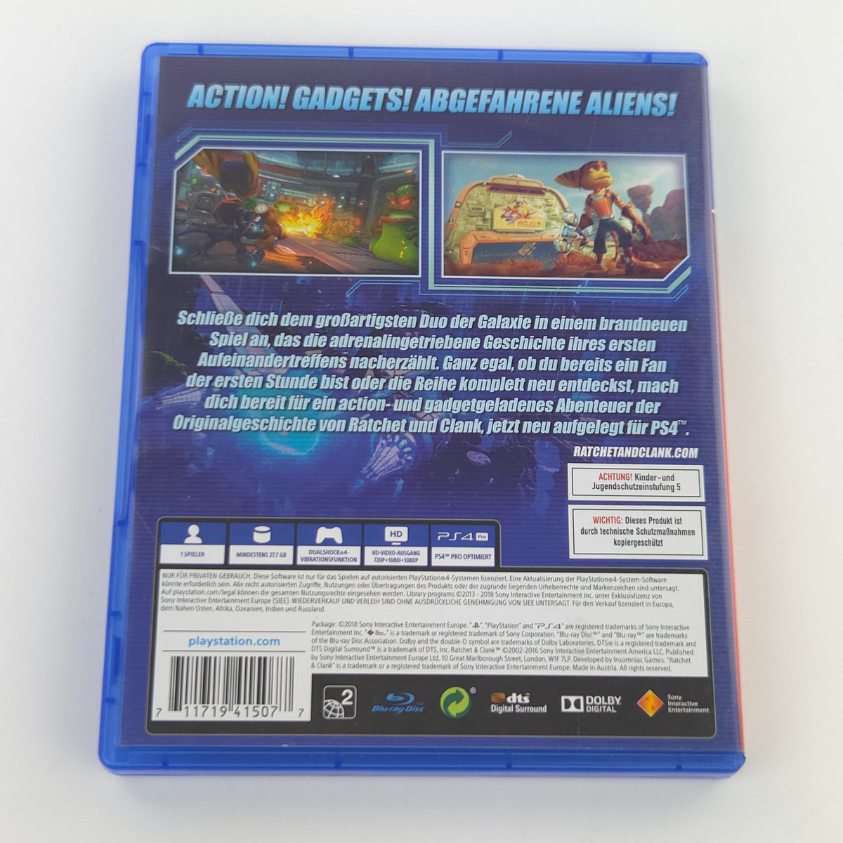 Sony Playstation 4 Spiel: Ratchet & Clank - PS4 OVP (PAL DE)